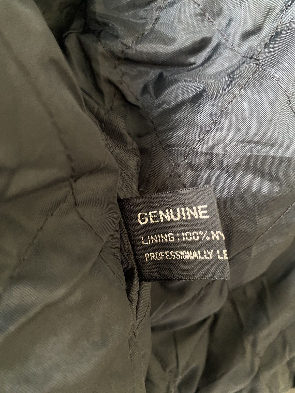 Genuine Leather Vintage 90s Double Collar Genuine Leather Biker Jacket Size US M / EU 48-50 / 2 - 15 Thumbnail