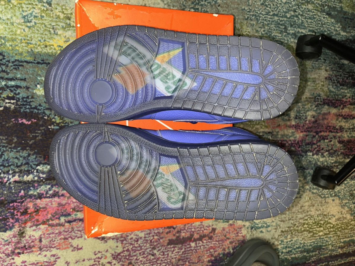 Gatorade × Jordan Brand Jordan 1 Gatorade Rush Violet Size US 12 / EU 45 - 4 Thumbnail