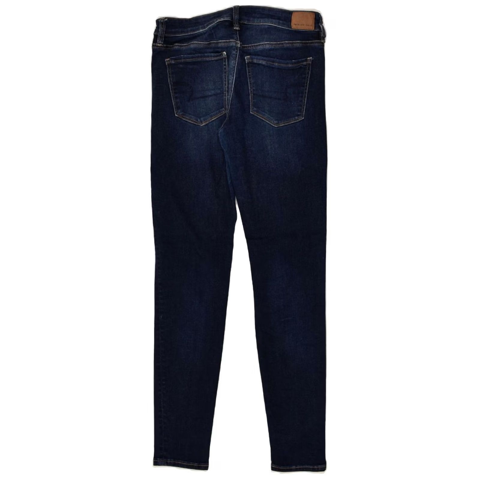 Vintage AMERICAN EAGLE Womens Skinny Jeans Medium Blue US 8 W30 L30 Distressed Size 32" / US 10 / IT 46 - 2 Thumbnail