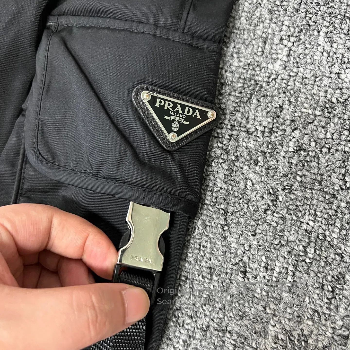 Prada Prada Delta-shaped buckle; recycled nylon pocket; work pan Size US 32 / EU 48 - 4 Thumbnail