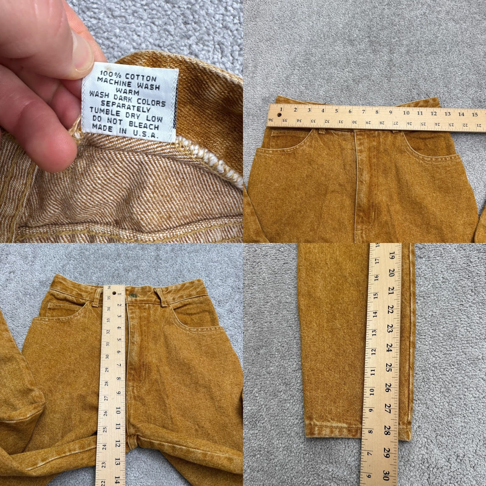 Vintage VINTAGE Just USA Jeans Womens 7 Brown Denim High Rise Tapered Mom Retro Cotton Size 28" / US 6 / IT 42 - 8 Thumbnail