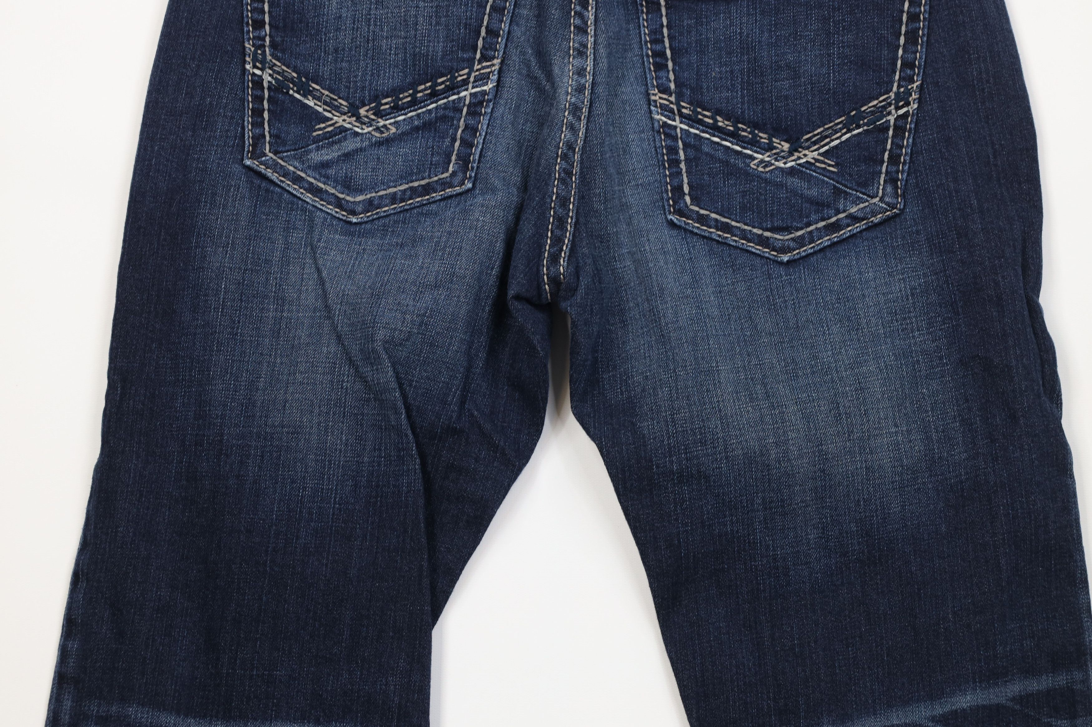 Vintage Buckle BKE Stitch Carter Bootcut Denim Jeans Stretch Blue Size US 33 - 11 Thumbnail