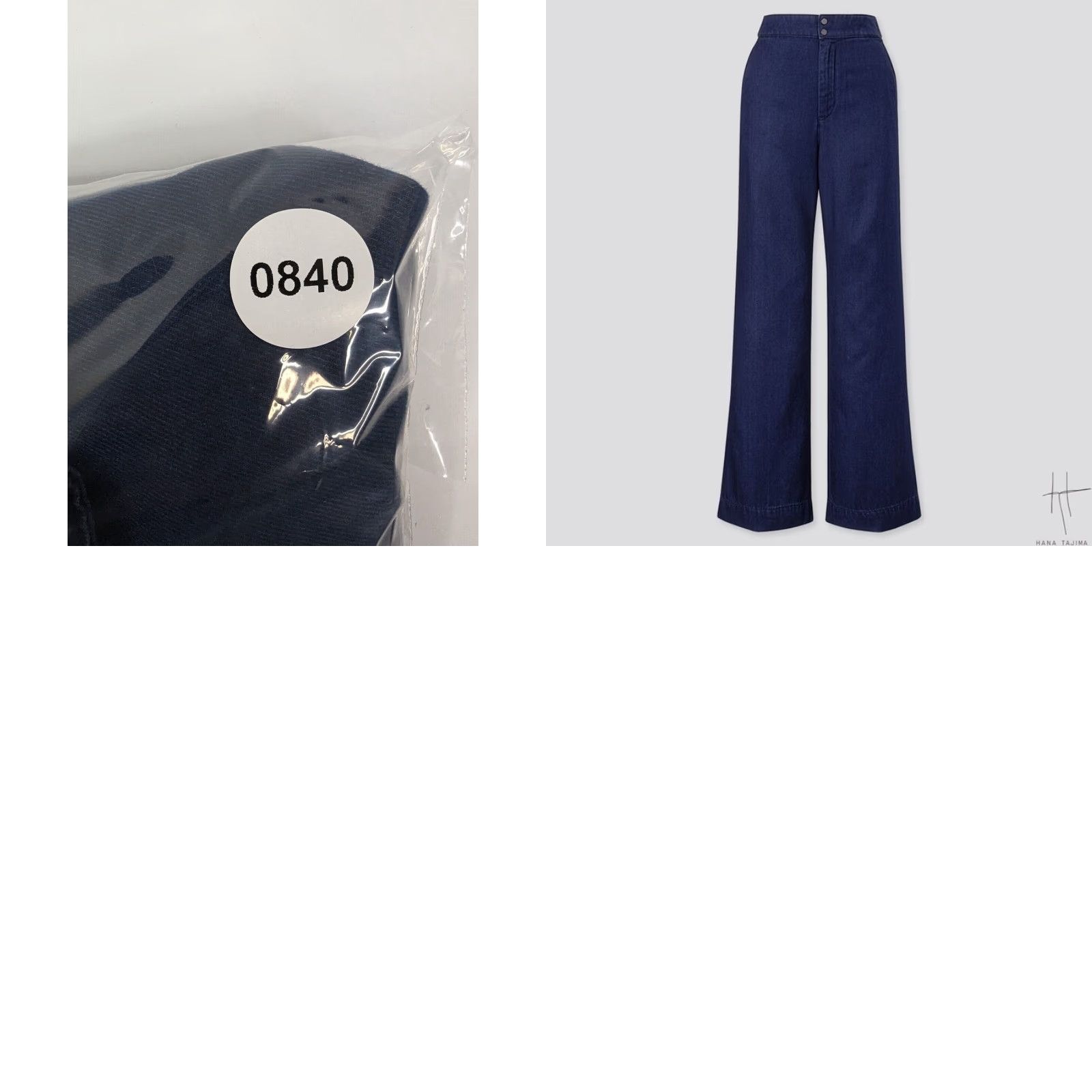 Uniqlo Uniqlo Jeans Women Indigo Wide-Leg Navy Blue Pants Size 4 5-Pocket Denim Cotton Regular Style 422303 Size 27" / US 4 / IT 40 - 9 Thumbnail