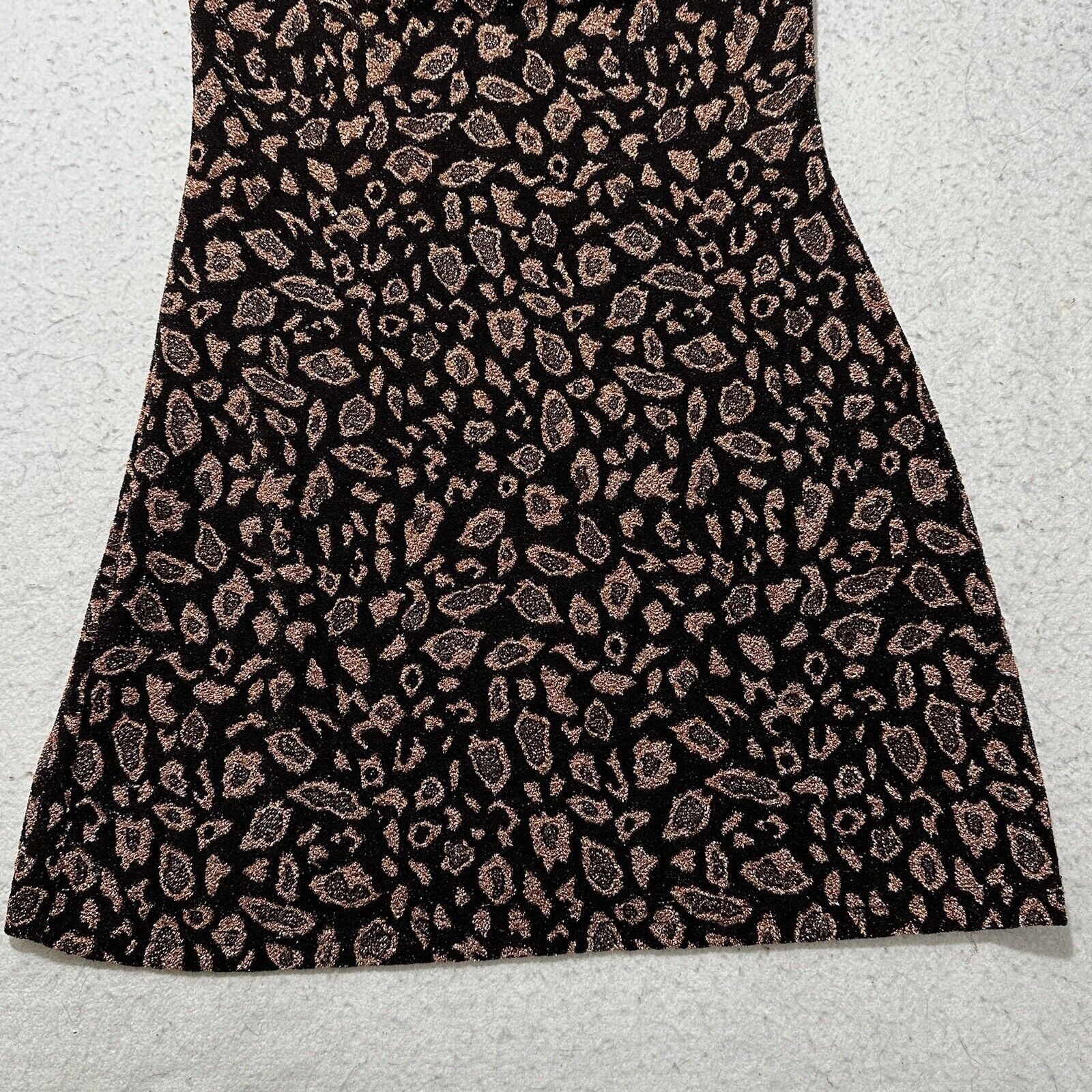 Forever 21 Forever 21 Small Black Brown Leopard Bodycon Mini Dress Size S / US 4 / IT 40 - 3 Thumbnail