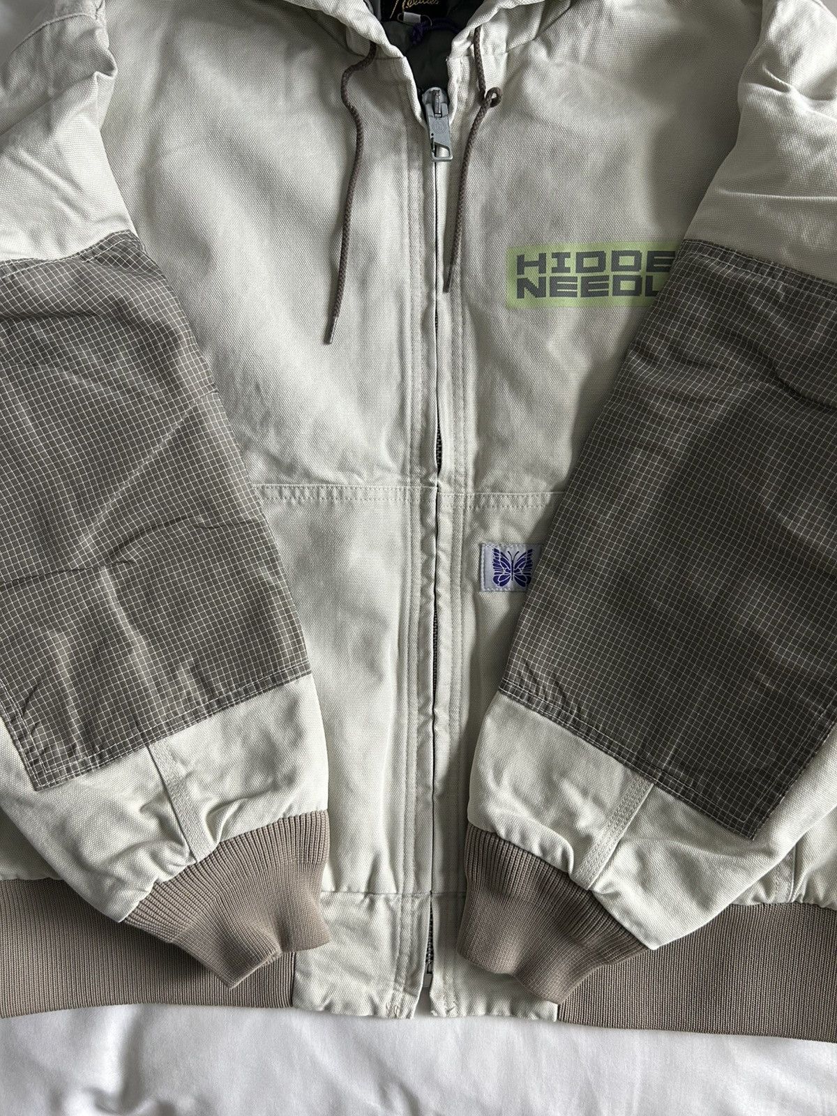 HIDDEN × Needles Needles Hidden NY Zipped Work Hoodie Jacket Butterfly Japan Size US S / EU 44-46 / 1 - 9 Thumbnail