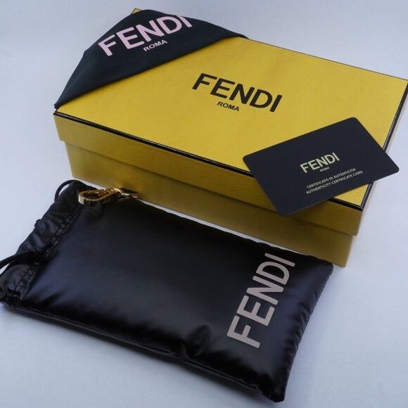 Fendi Fendi FE50024I 001 Eyeglasses Shiny Black 52mm Cat Eye Frame Size ONE SIZE - 11 Thumbnail