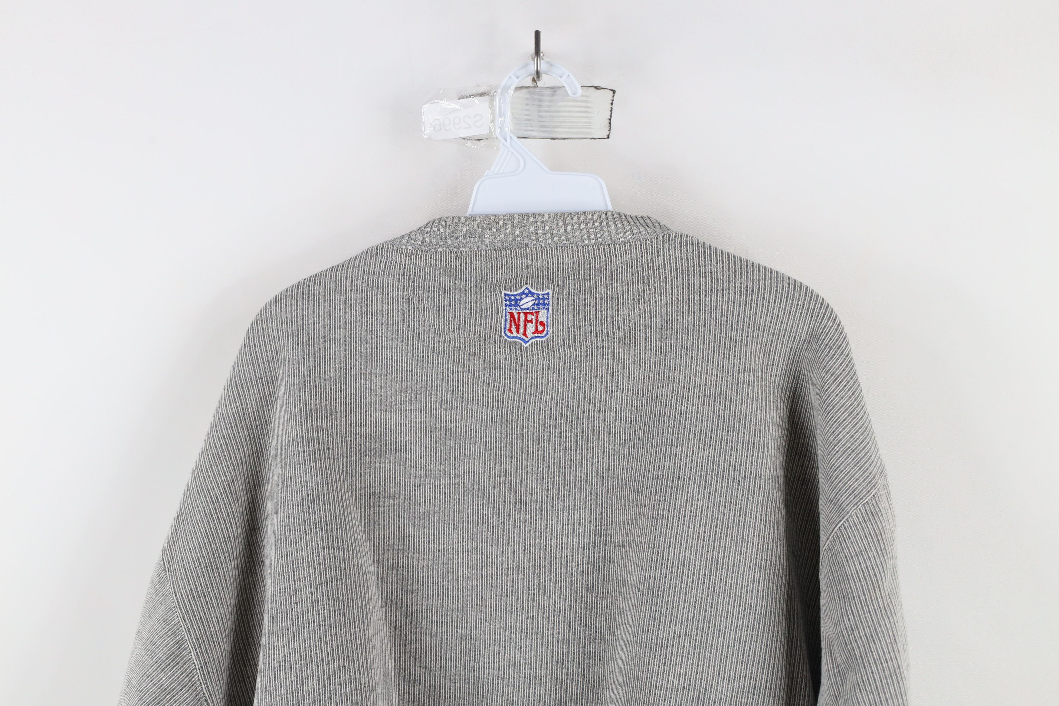 Vintage Vintage 90s Ribbed Dallas Cowboys Football Sweatshirt Gray Size US XL / EU 56 / 4 - 13 Thumbnail