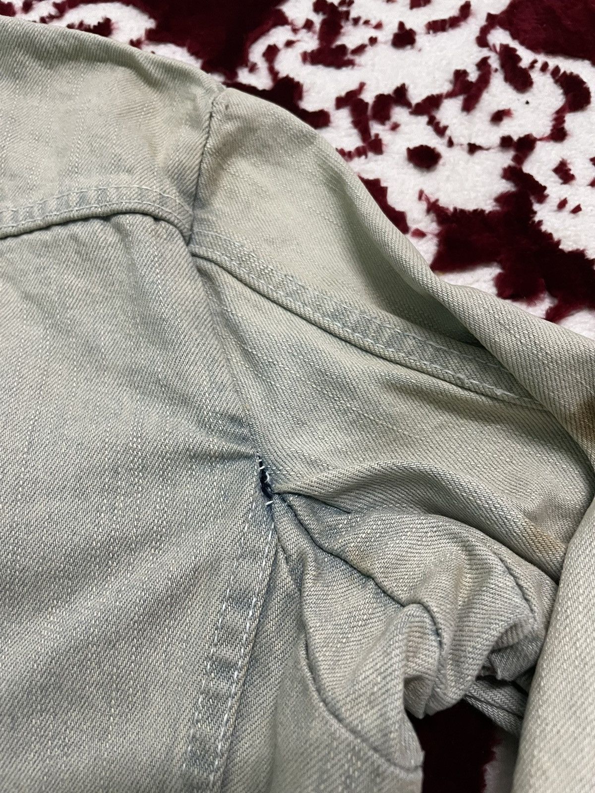 Japanese Brand × PPFM PPFM Denim Jacket Button Up Rare Design Distressed Size US M / EU 48-50 / 2 - 9 Thumbnail