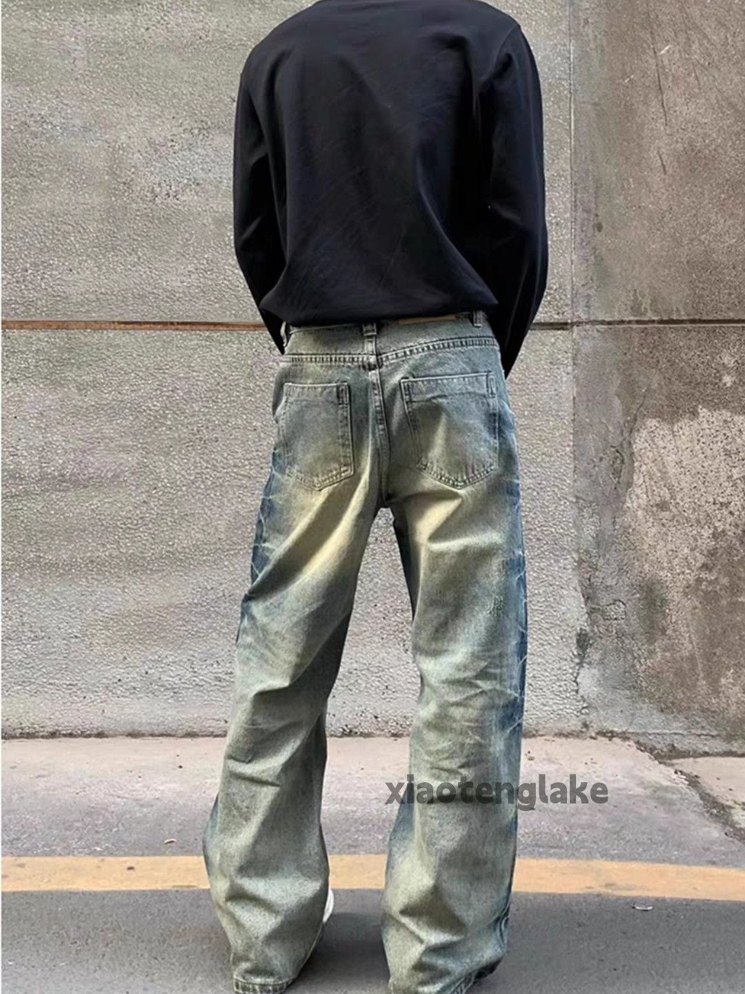 Jean Unisex outdoor utility punk yuppie tie dye flared jeans Size US 34 / EU 50 - 5 Thumbnail