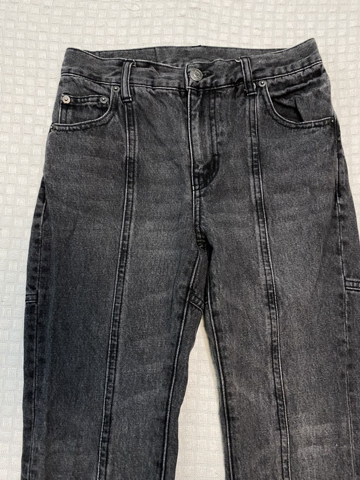 If Six Was Nine Xgirl Sich Color Ripped Distress jean denim zipped wide leg Size US 26 / EU 42 - 2 Thumbnail