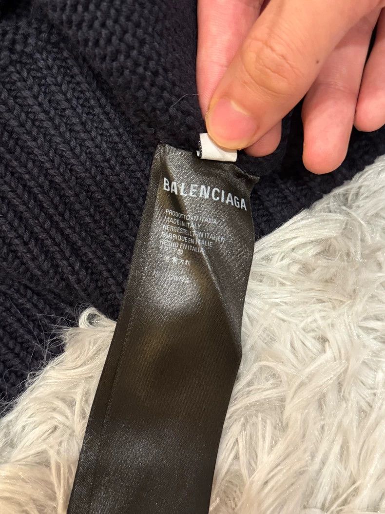 Balenciaga Balenciaga 1917 Wheatear Scissors Shield Sweater Wool Blac Size US XS / EU 42 / 0 - 5 Thumbnail