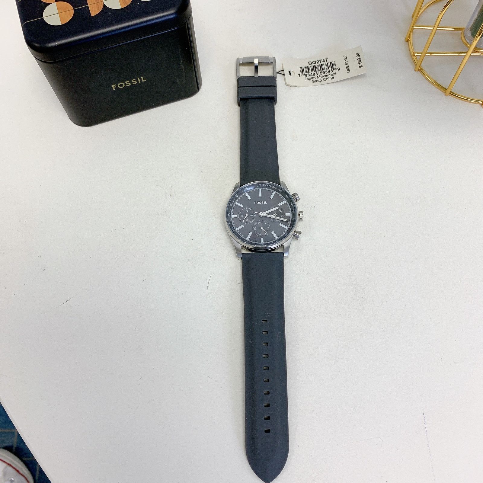 Fossil Fossil BQ2747 Sullivan Multifunction Grey Silicone Watch Size ONE SIZE - 7 Thumbnail