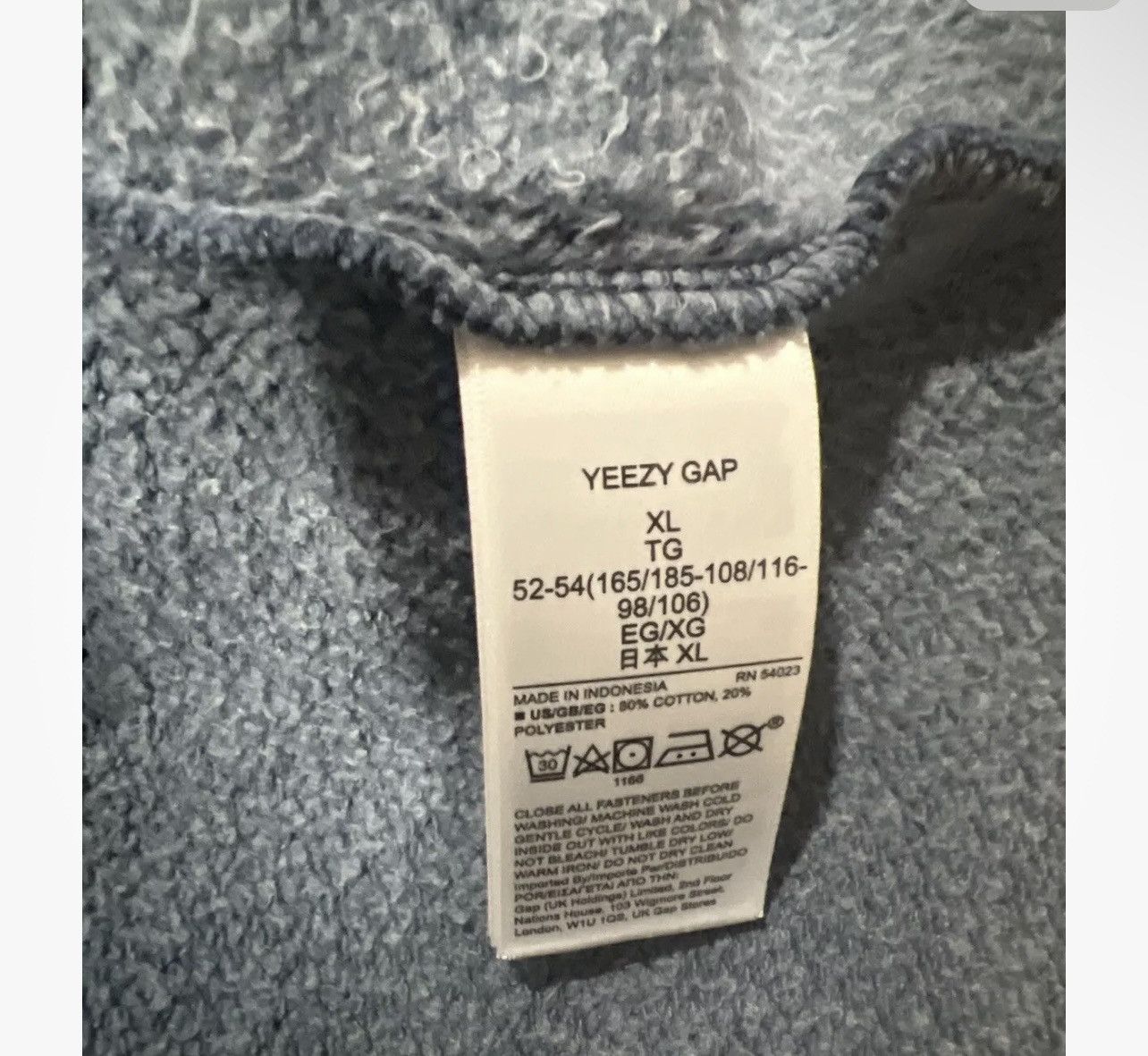 Yeezy Gap × Yeezy Season Yeezy Gap Yoke Tee Bluestine Size XL Size US XL / EU 56 / 4 - 6 Thumbnail