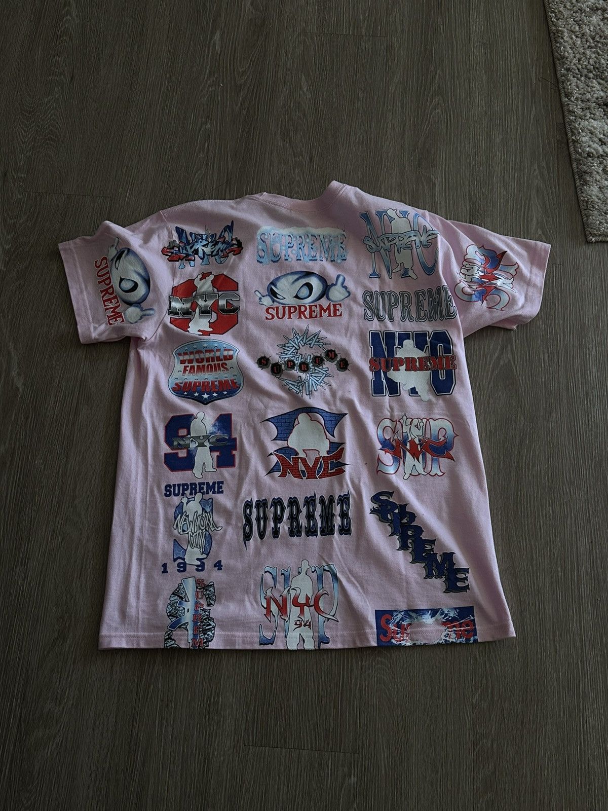 Supreme Supreme Flash Tee - Pink Size US M / EU 48-50 / 2 - 4 Thumbnail