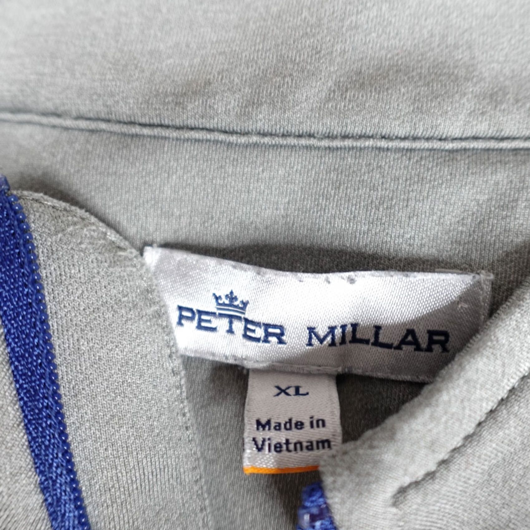 Peter Millar Peter Millar Crown Sport Sweater XL Gray Perth 1/4 Zip Golf Club Mens Pullover Long Sleeve Quiet Logo Rounded Pattern Solid Vintage: No Size US XL / EU 56 / 4 - 2 Thumbnail