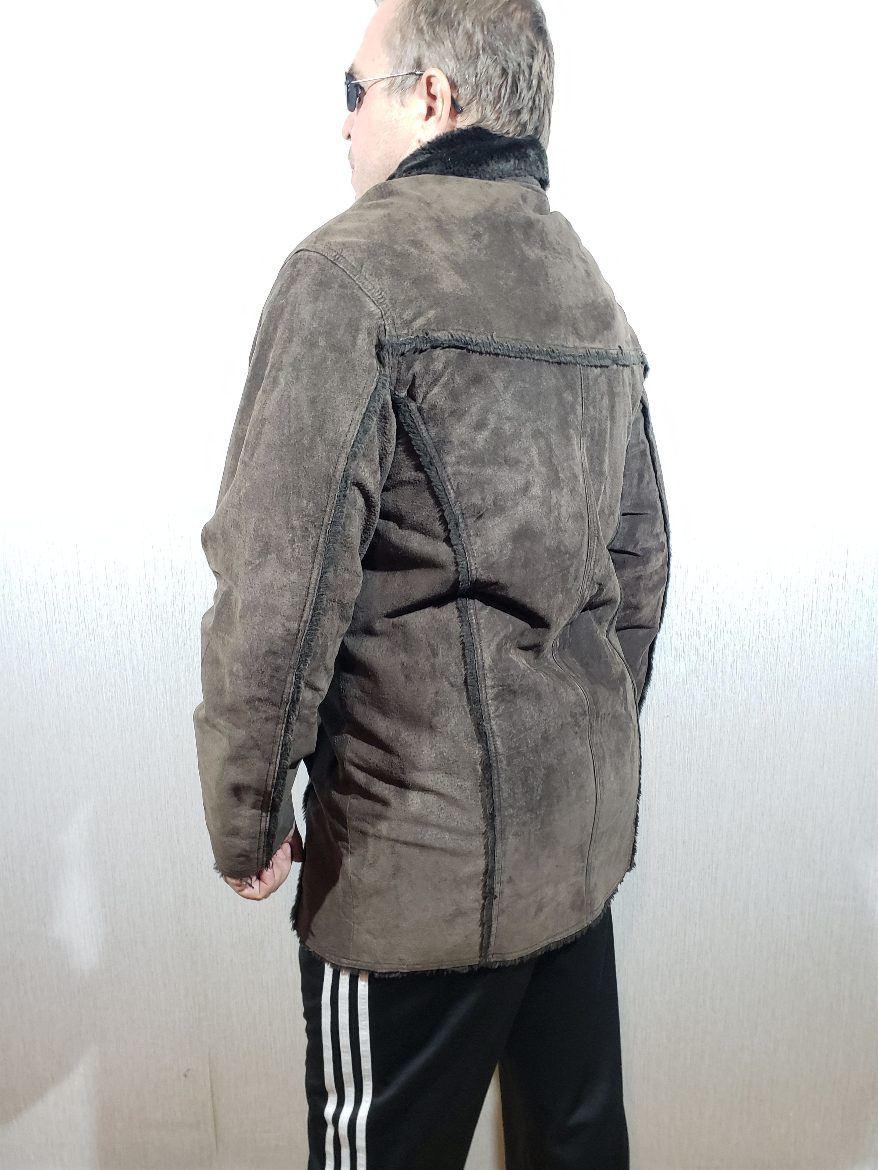 Other Brown men's leather jacket. Size US L / EU 52-54 / 3 - 5 Thumbnail