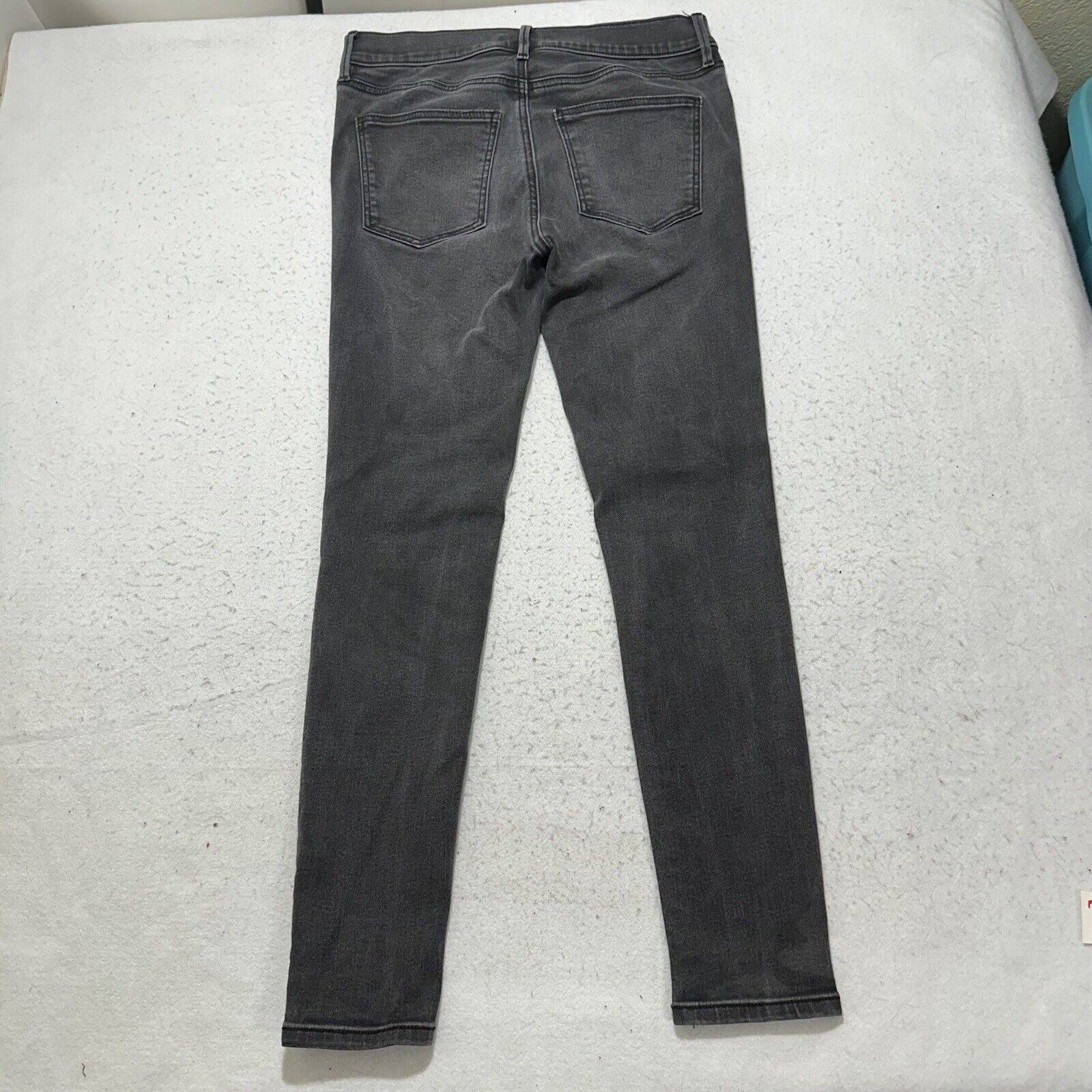 Ann Taylor Ann Taylor 6 Skinny Denim Jeans Dark Gray Mid Rise Size 28" / US 6 / IT 42 - 6 Thumbnail