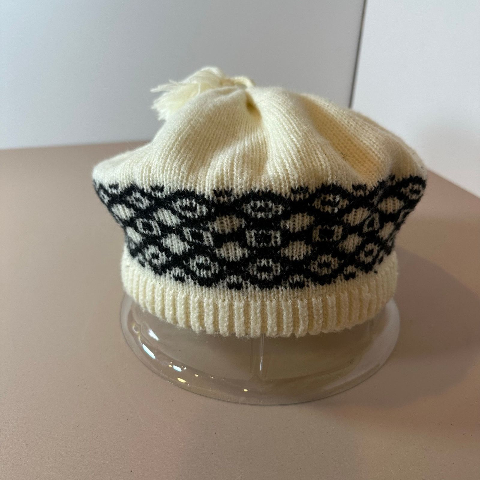 Other Vintage Hat Slouchy Fair Isle Beanie Beret Women 90s 80s Size ONE SIZE - 8 Thumbnail