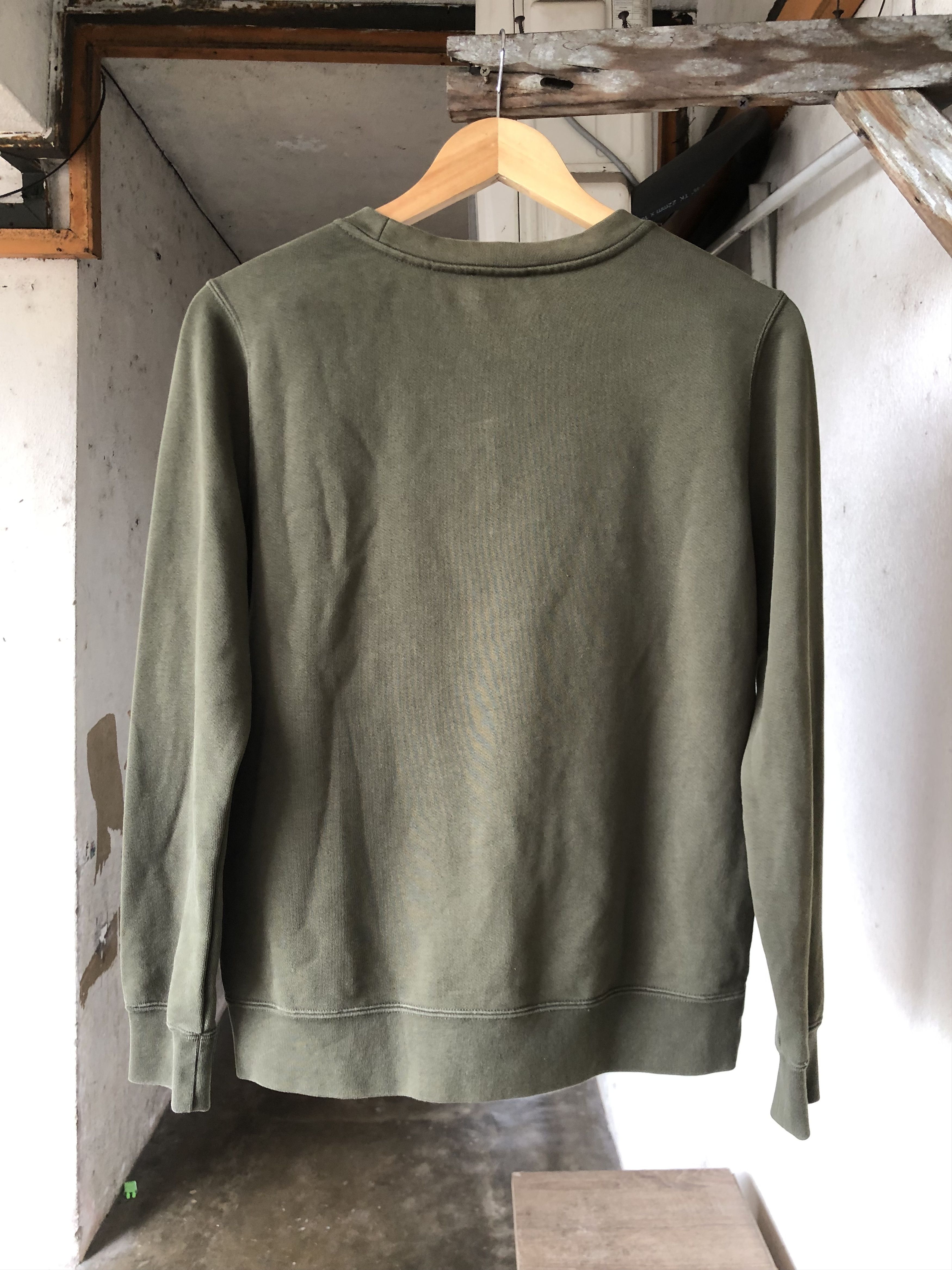 A.P.C. A.P.C. Big Logo Green Army Sweatshirt Size S / US 4 / IT 40 - 14 Thumbnail