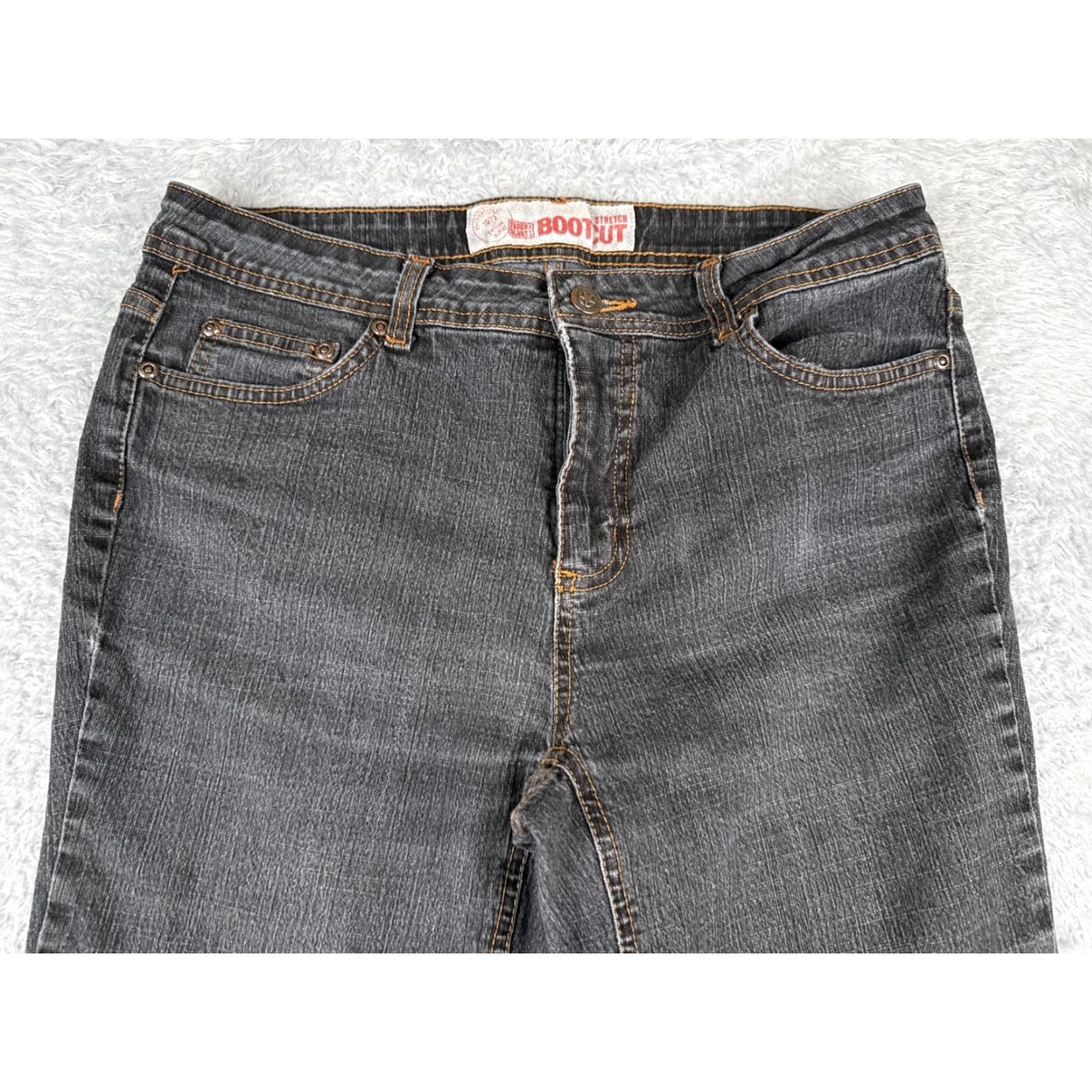 Faded Glory Faded Glory Jeans Womens 8 Tall Black Denim Bootcut Mid Rise Cotton Blend 30x29 Size 30" / US 8 / IT 44 - 4 Thumbnail