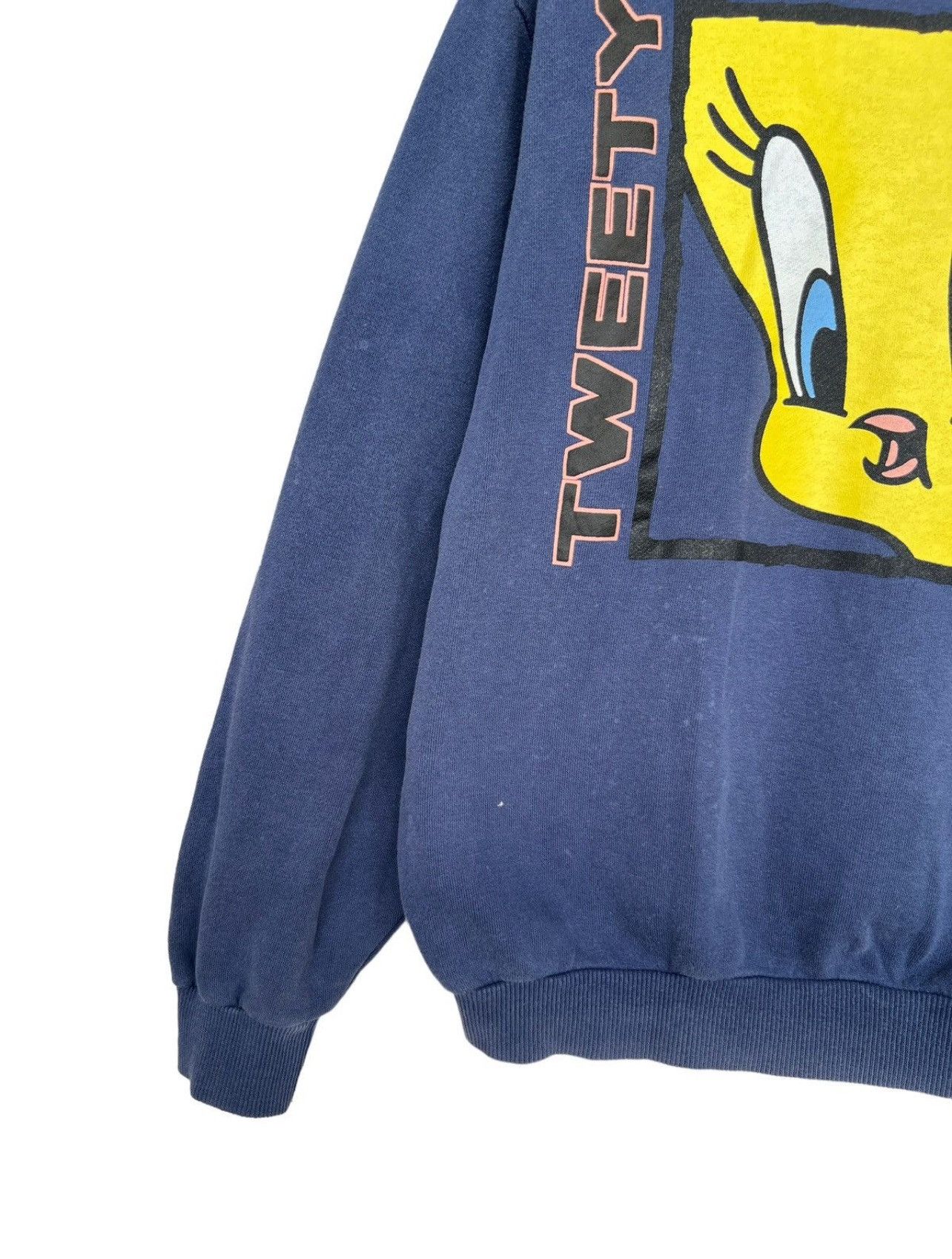 Cartoon Network × Disney × Vintage Vintage 90s Warner Bros Tweety Baggy Boxy Hoodie Size M / US 6-8 / IT 42-44 - 3 Thumbnail