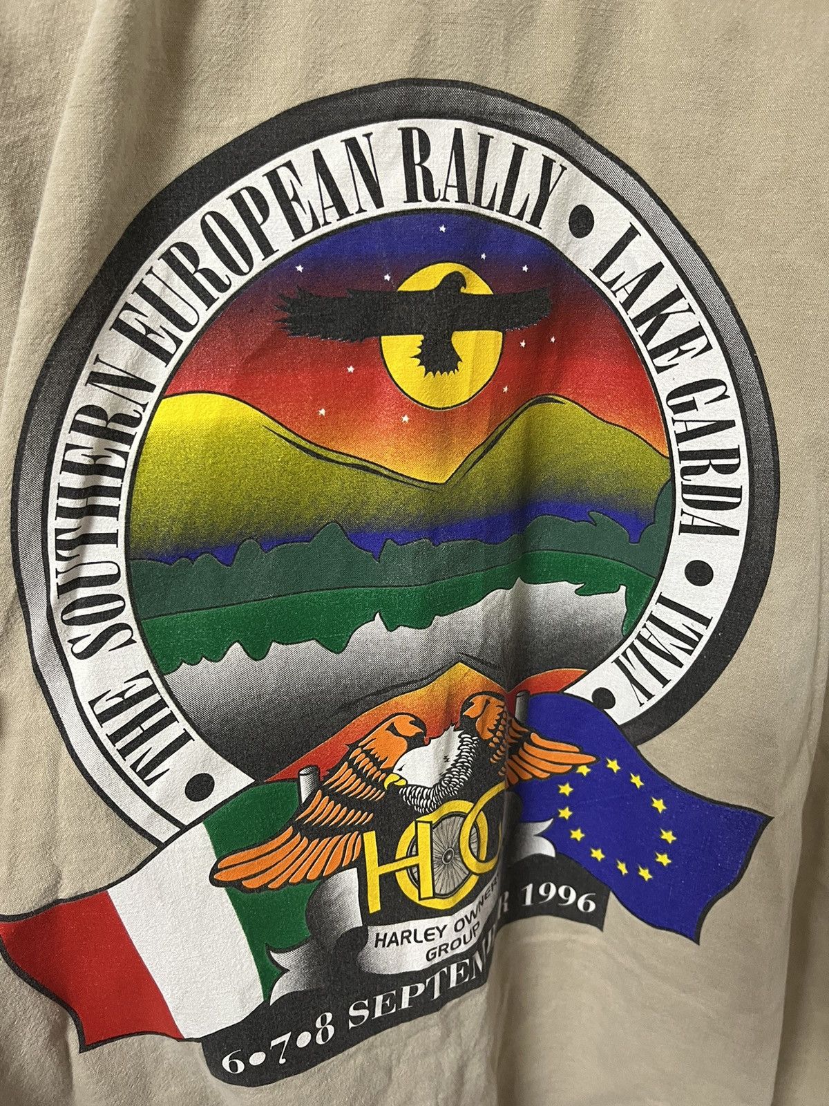 Harley Davidson × Vintage Harley Davidson European Tour Italy 1996 Vintage y2k Shirt Size US XL / EU 56 / 4 - 9 Thumbnail