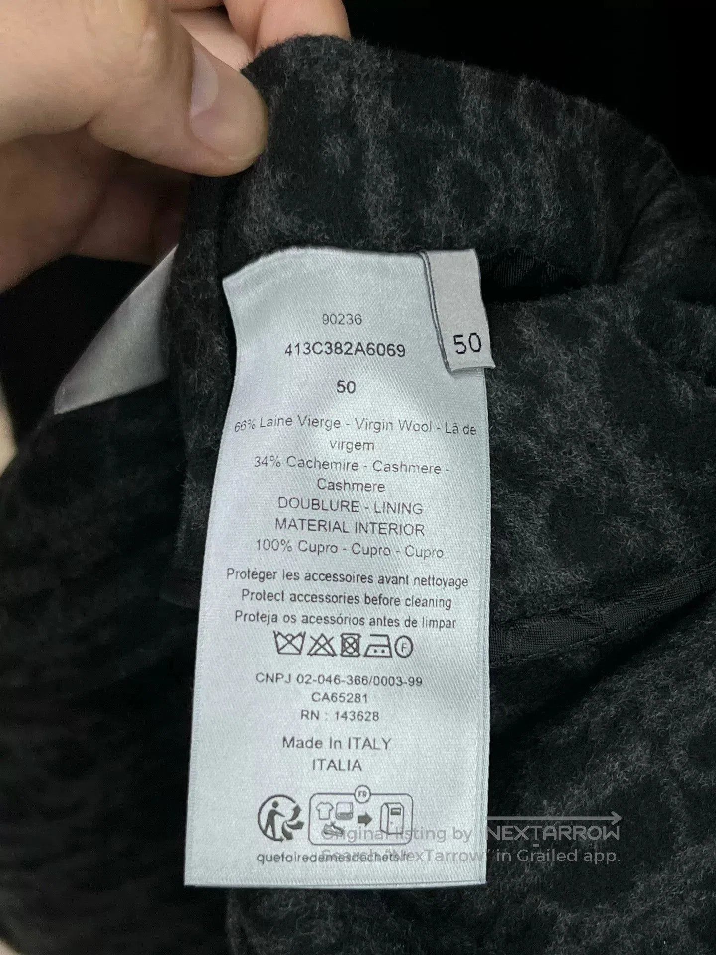 Dior Dior New Black Wool Long Coat. Size US M / EU 48-50 / 2 - 8 Thumbnail