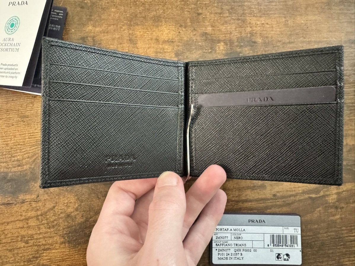 Prada [PRADA] PORTAF.A MOLLA MONEY CLIP WALLET - 2MN077 SAFFIANO Size ONE SIZE - 9 Thumbnail