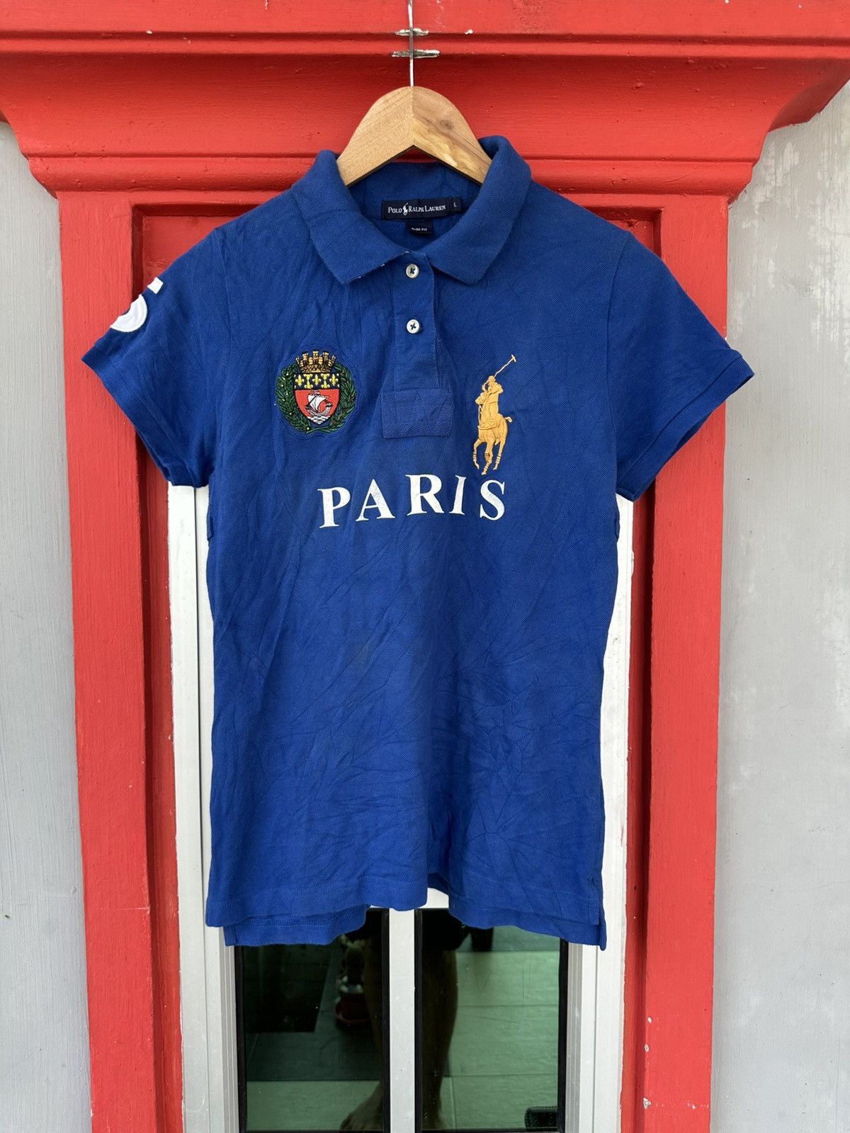 Polo Ralph Lauren Vintage Polo Ralph Lauren Paris Country Polo Size L / US 10 / IT 46 - 1 Thumbnail