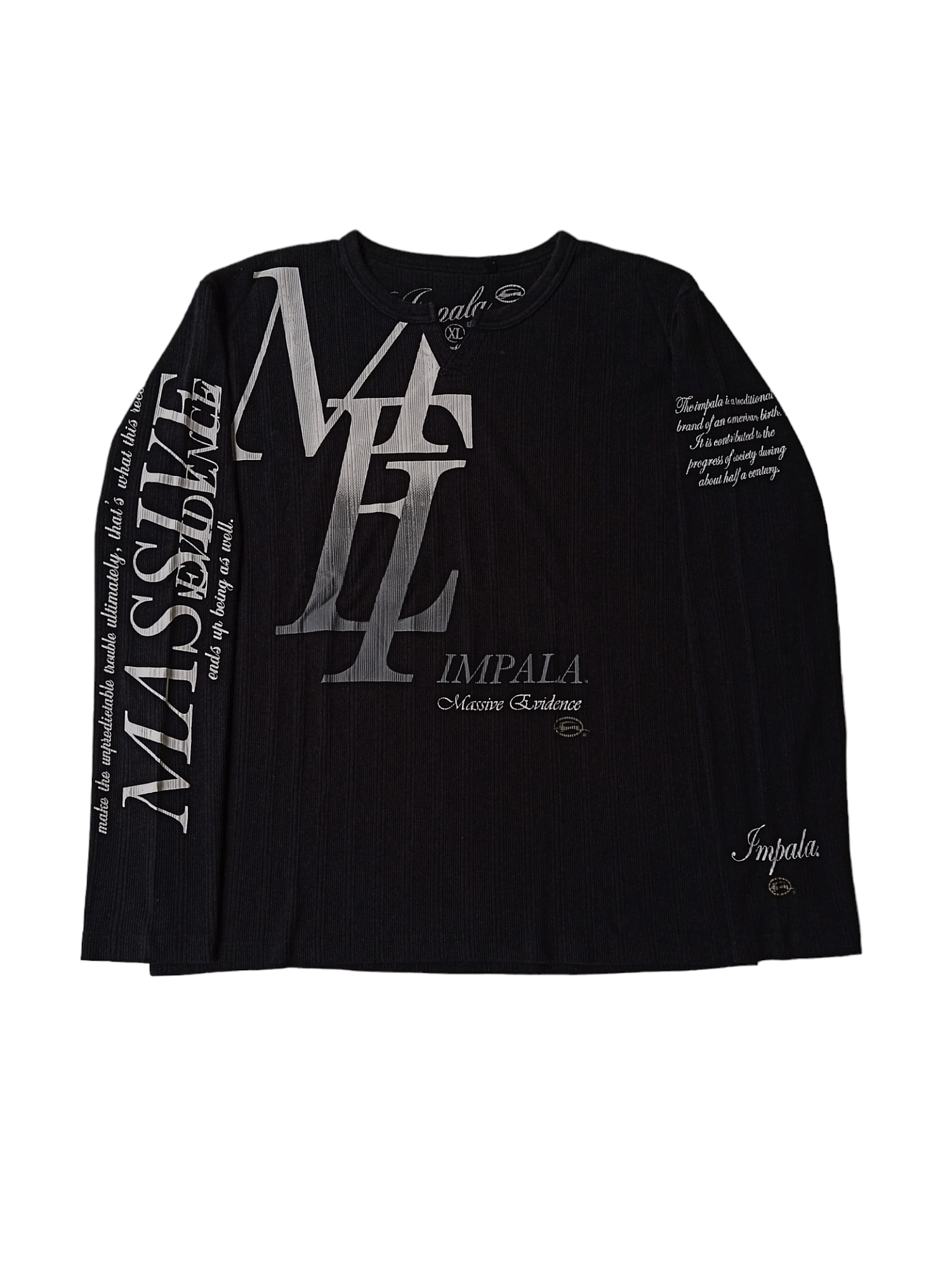 image of If Six Was Nine x Le Grande Bleu L G B Impala- Japanese Poem Long Sleeve in Black (Size Large)
