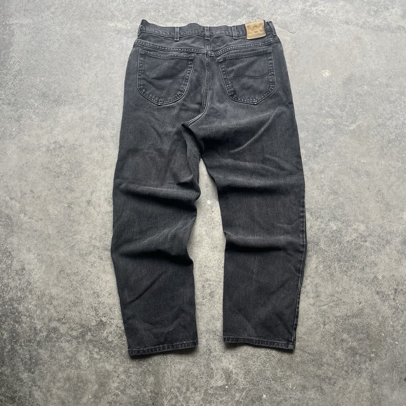 Lee Vintage Black Lee Jeans Men’s 36 X 30 Dark Wash Western Work Size US 36 / EU 52 - 1 Thumbnail