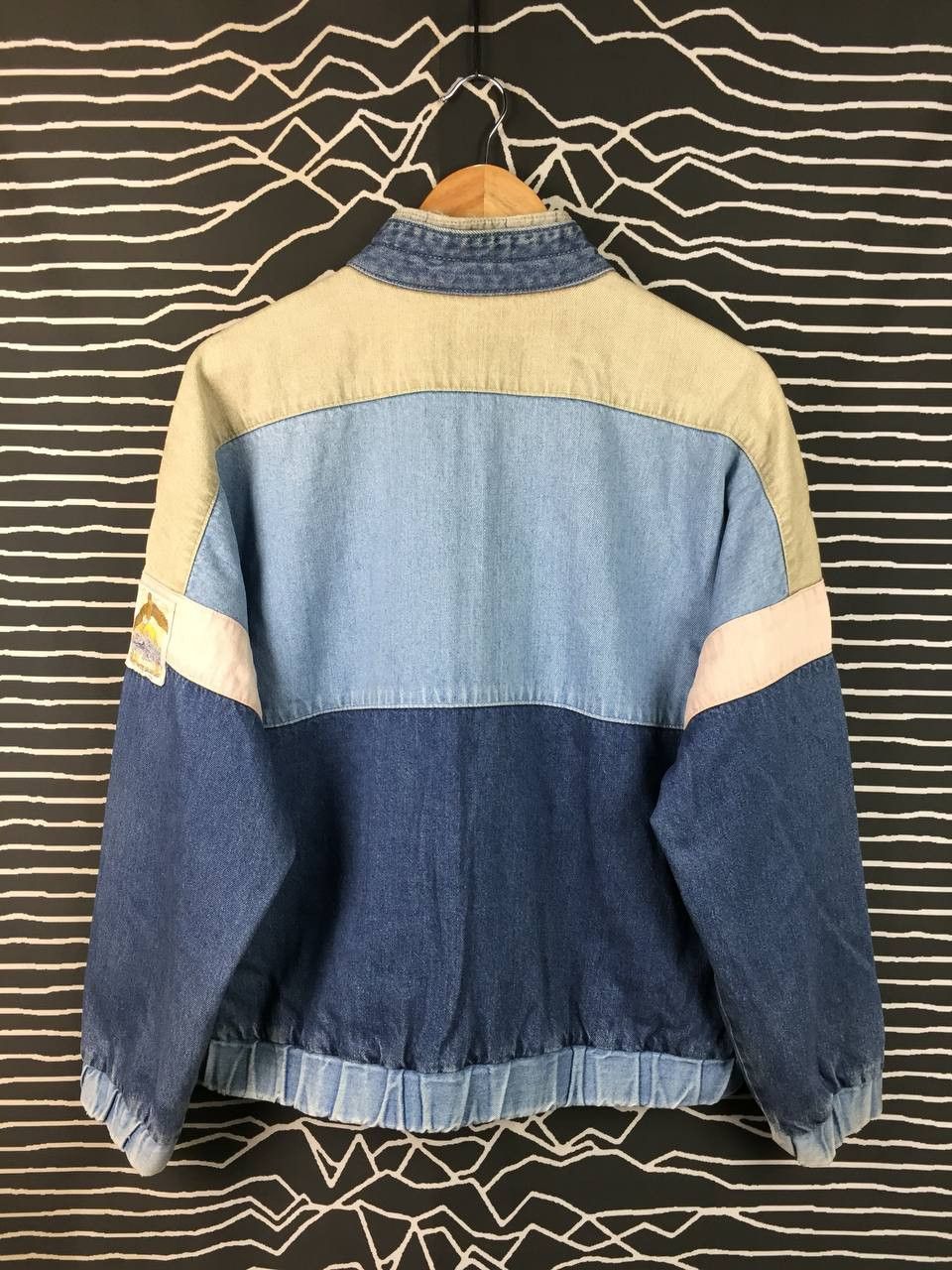 O'Neill Vtg 90s O'Neill Shower Colorblock Denim Bomber Jacket Size US M / EU 48-50 / 2 - 12 Thumbnail