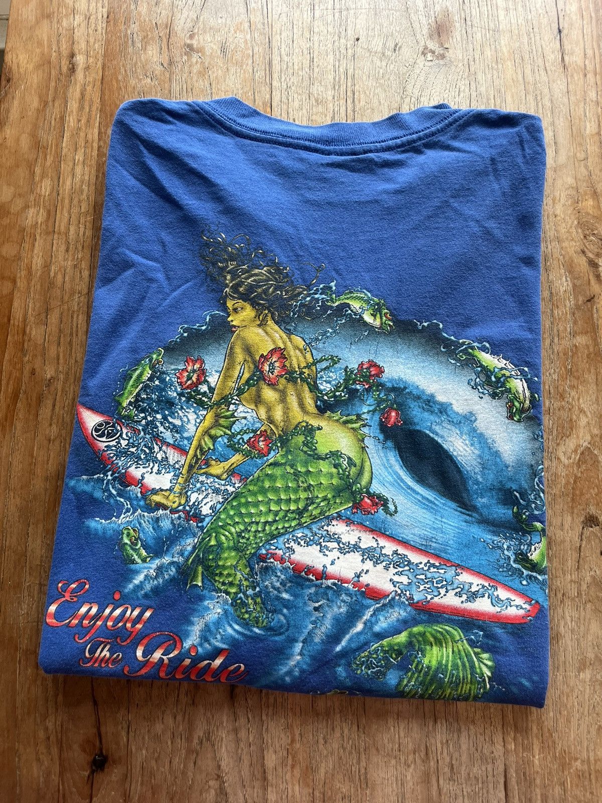 Vintage Vintage Enjoy The Ride Surf Streetwear90 art design T-shirt Size US XL / EU 56 / 4 - 1 Thumbnail