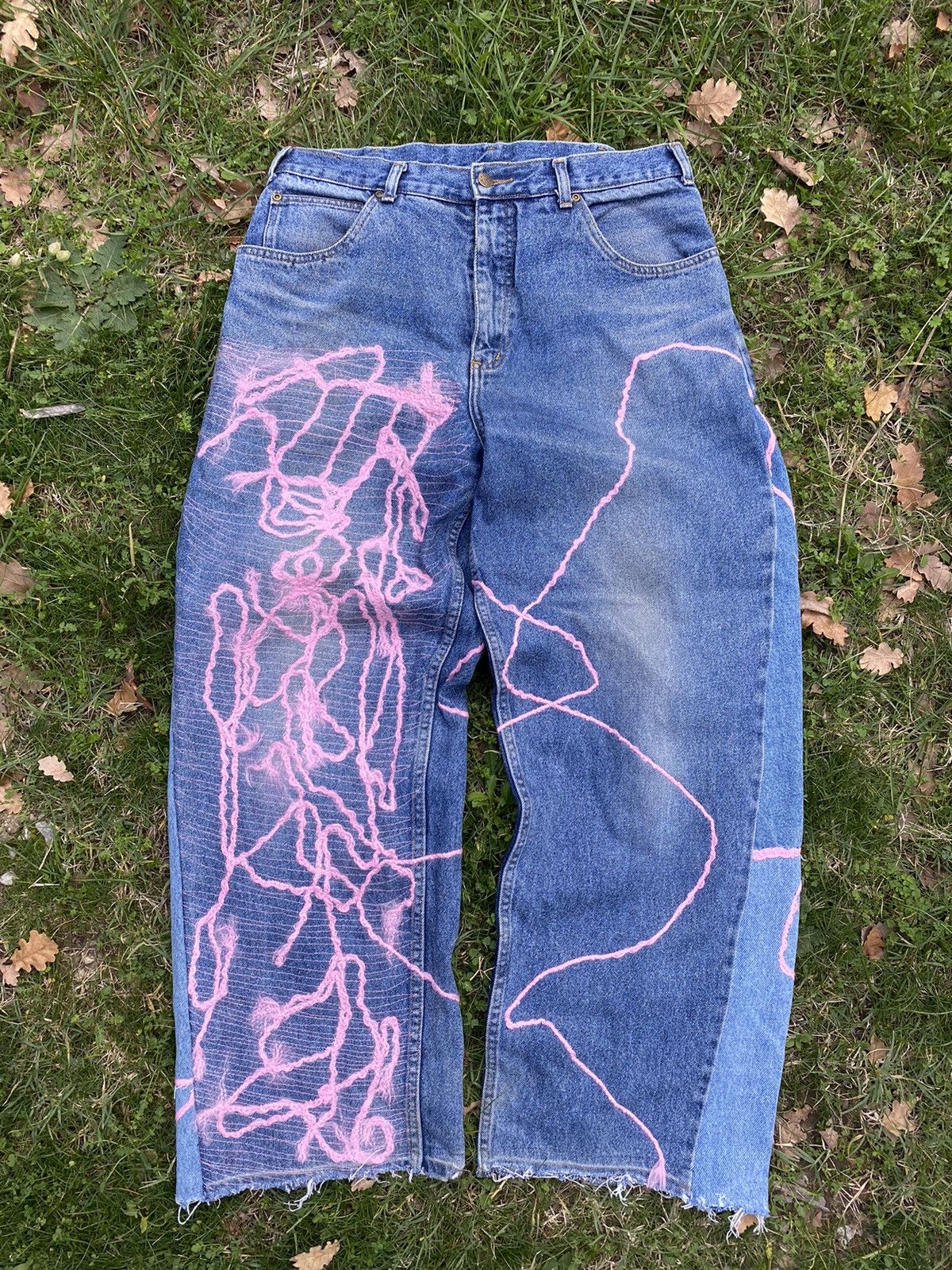 Vintage Baggy jeans custom Size US 33 - 1 Thumbnail