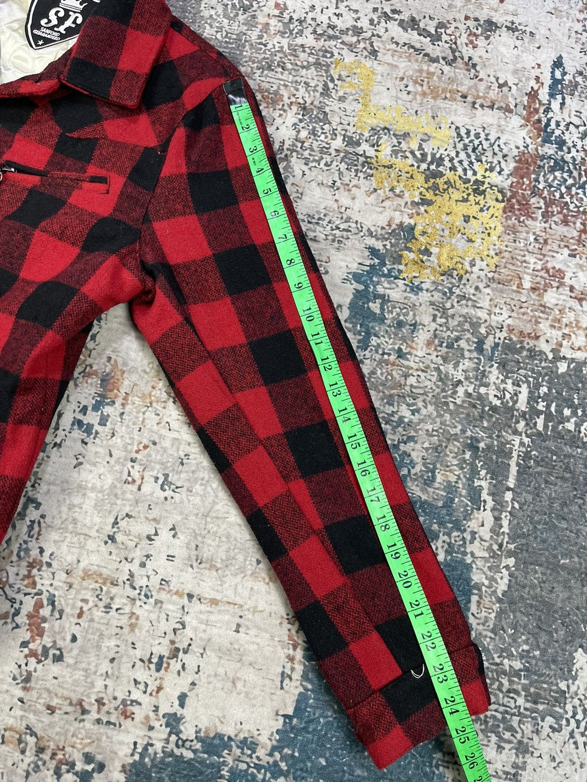 Japanese Brand SF Sanford Guaranteed Red Checkered Plaid Jacket Size US S / EU 44-46 / 1 - 12 Thumbnail