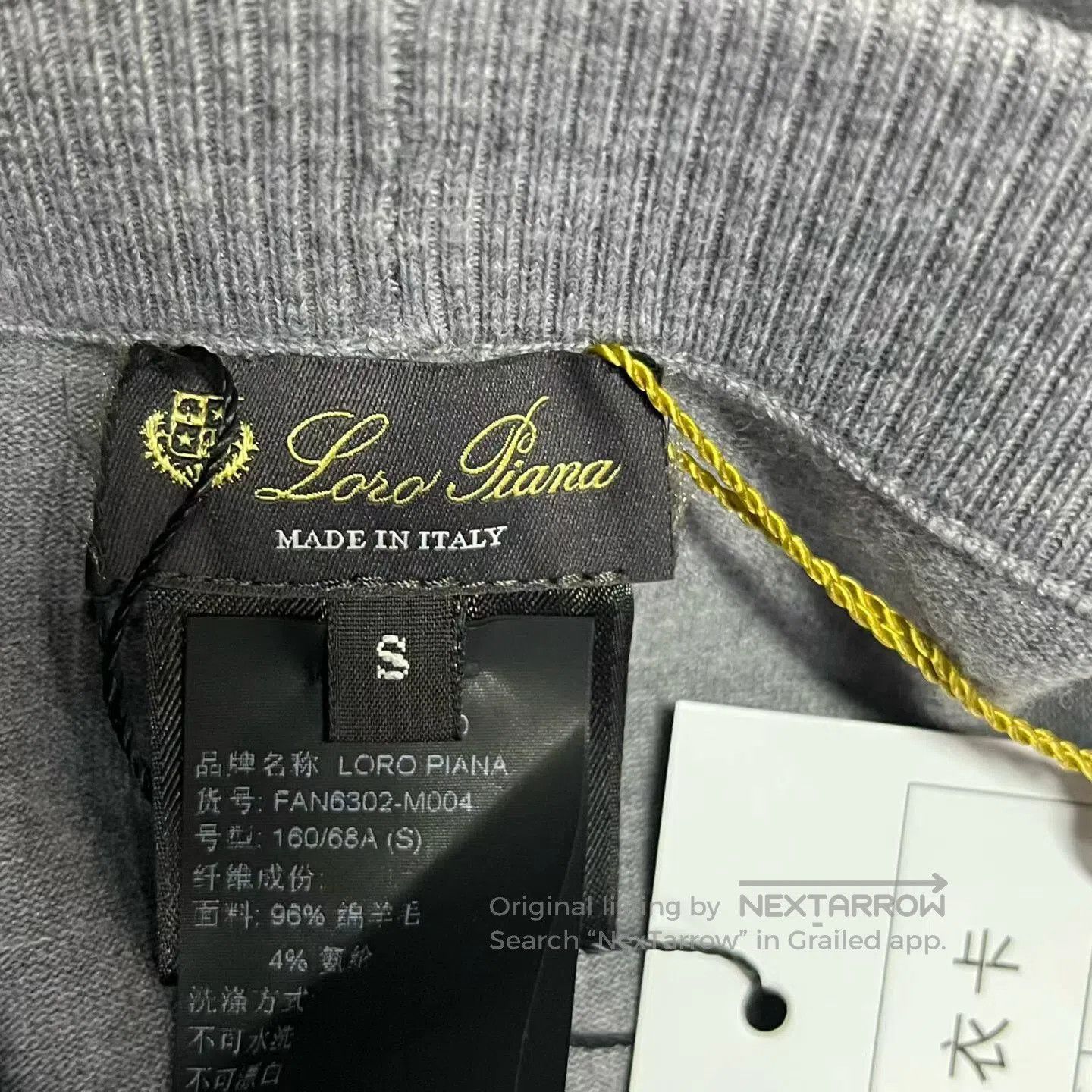 Loro Piana LORO PIANA Gray solid-colored elastic waist long underwear Size US 26 / EU 42 - 2 Thumbnail