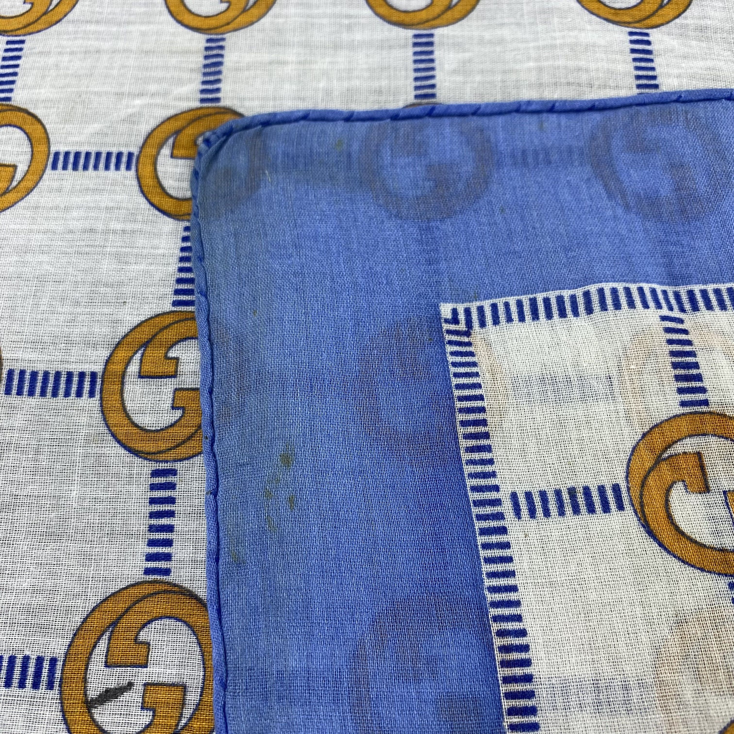 Vintage Gucci Handkerchief Neckerchief Bandana-B1830 Size ONE SIZE - 5 Thumbnail