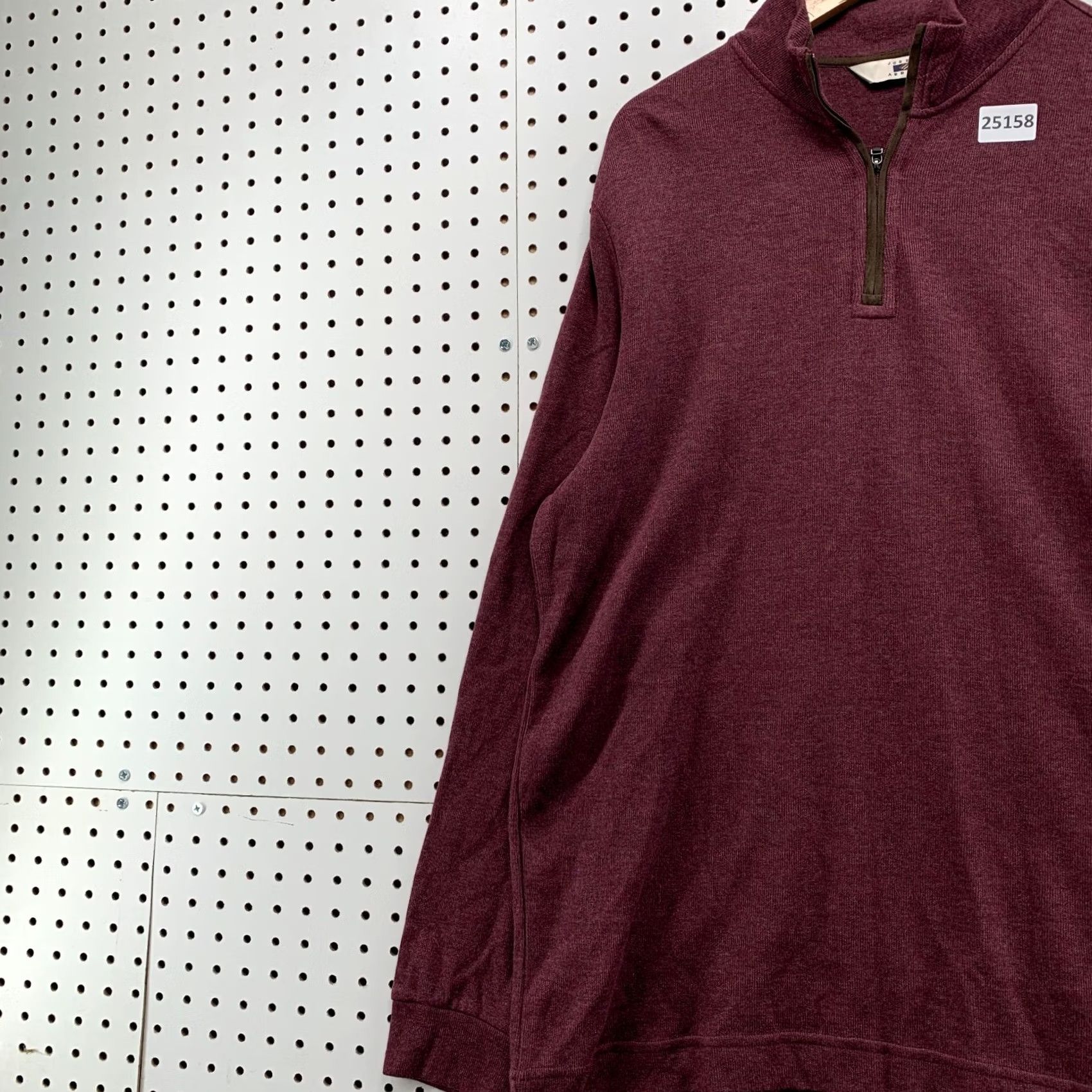 Joseph Abboud Joseph Abboud Mens Sweater 1/4 Zip Pullover Red Long Sleeve Knit Mock Neck L Adult Large Size US L / EU 52-54 / 3 - 4 Thumbnail