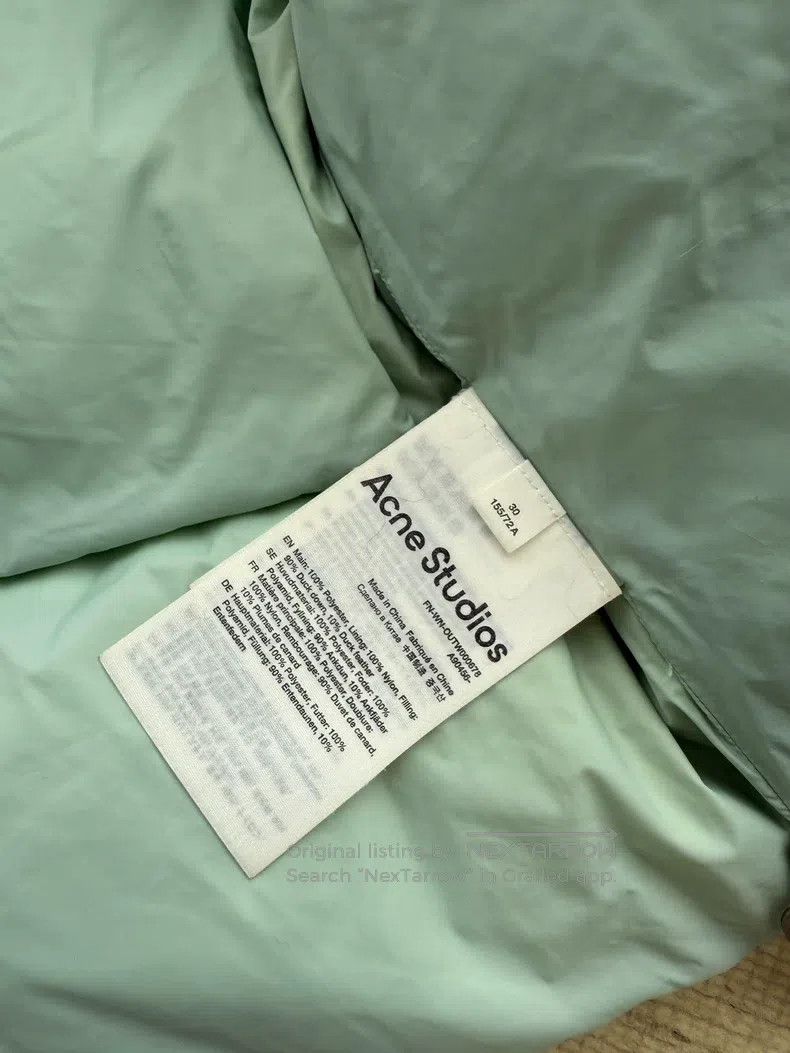 Acne Studios Acne Studios Down Jacket Gray Green Size 4XL / US 24-26 - 3 Thumbnail
