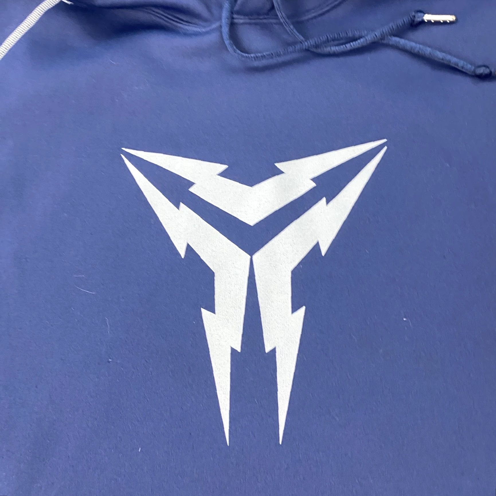 Nike Nike NikeFIT Therma Hoodie Mens 2XL Navy Blue Pullover Sweatshirt Logo Graphic Print Pockets Hooded Fleece Polyester Size US XXL / EU 58 / 5 - 2 Thumbnail