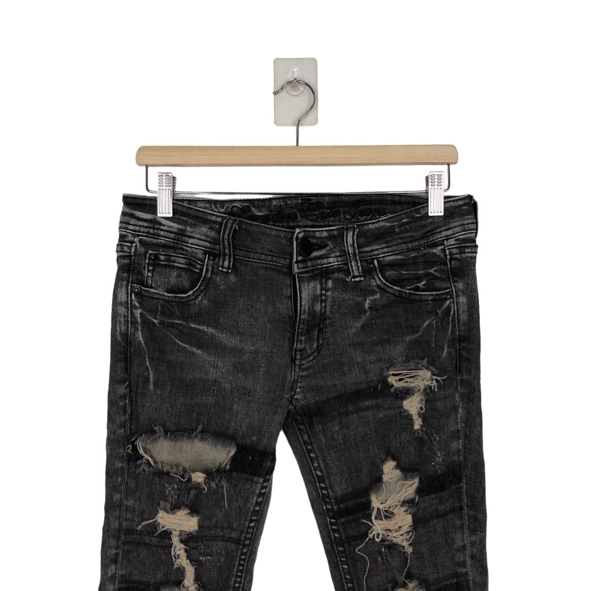 Hysteric Glamour 🔥RARE DISTRESSED DENIM JEANS JAPAN HYSTERIC GLAMOUR DESIGN Size US 30 / EU 46 - 2 Thumbnail