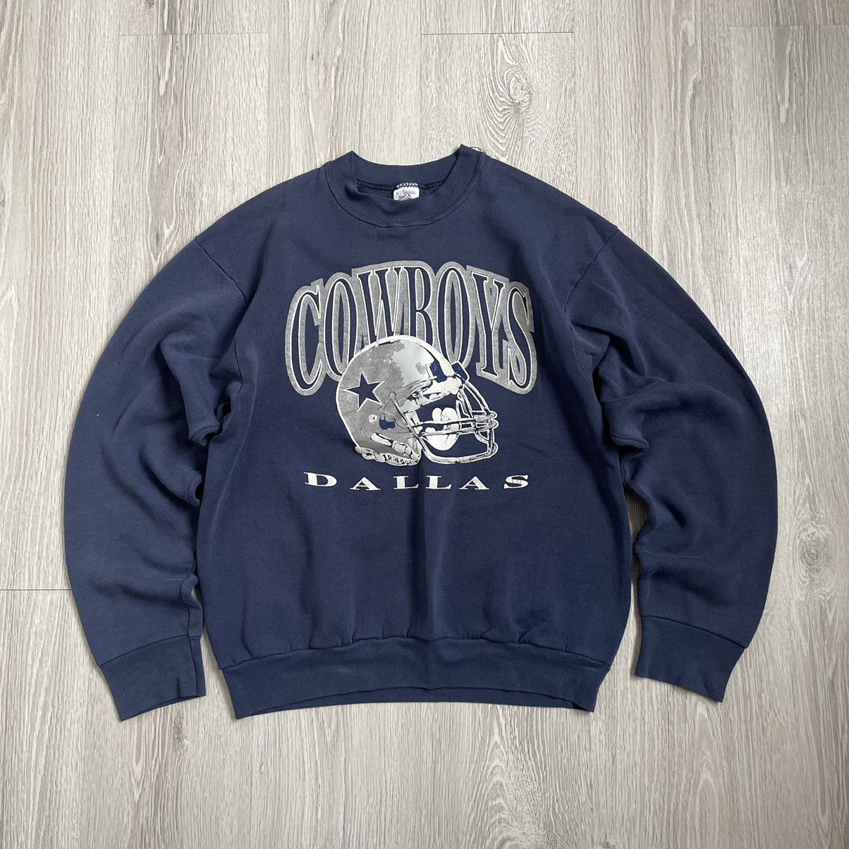 Vintage 90s Y2K Dallas Cowboys Vintage player sweatshirt Size US L / EU 52-54 / 3 - 1 Thumbnail