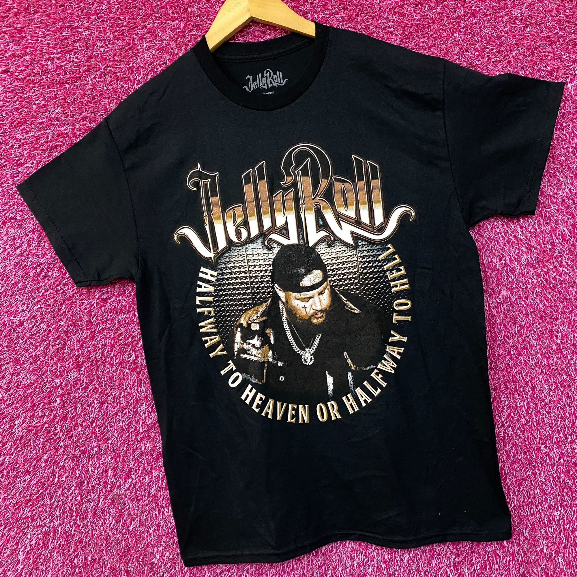 Rap Tees Jelly Roll Halfway To Hell Whitsitt Chapel Album T-Shirt Med Size US M / EU 48-50 / 2 - 3 Thumbnail