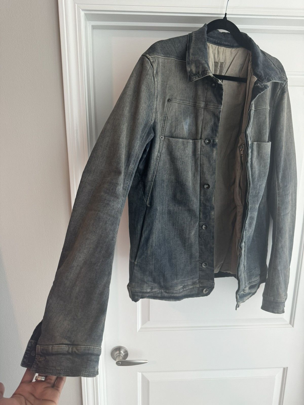 Rick Owens × Rick Owens Drkshdw Rick Owens Drkshdw Denim Jacket Size US XL / EU 56 / 4 - 5 Thumbnail