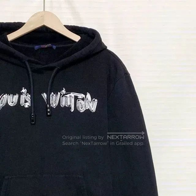 Louis Vuitton Louis Vuitton SS22 Logo Print Men's Hoodie. Size US XL / EU 56 / 4 - 3 Thumbnail