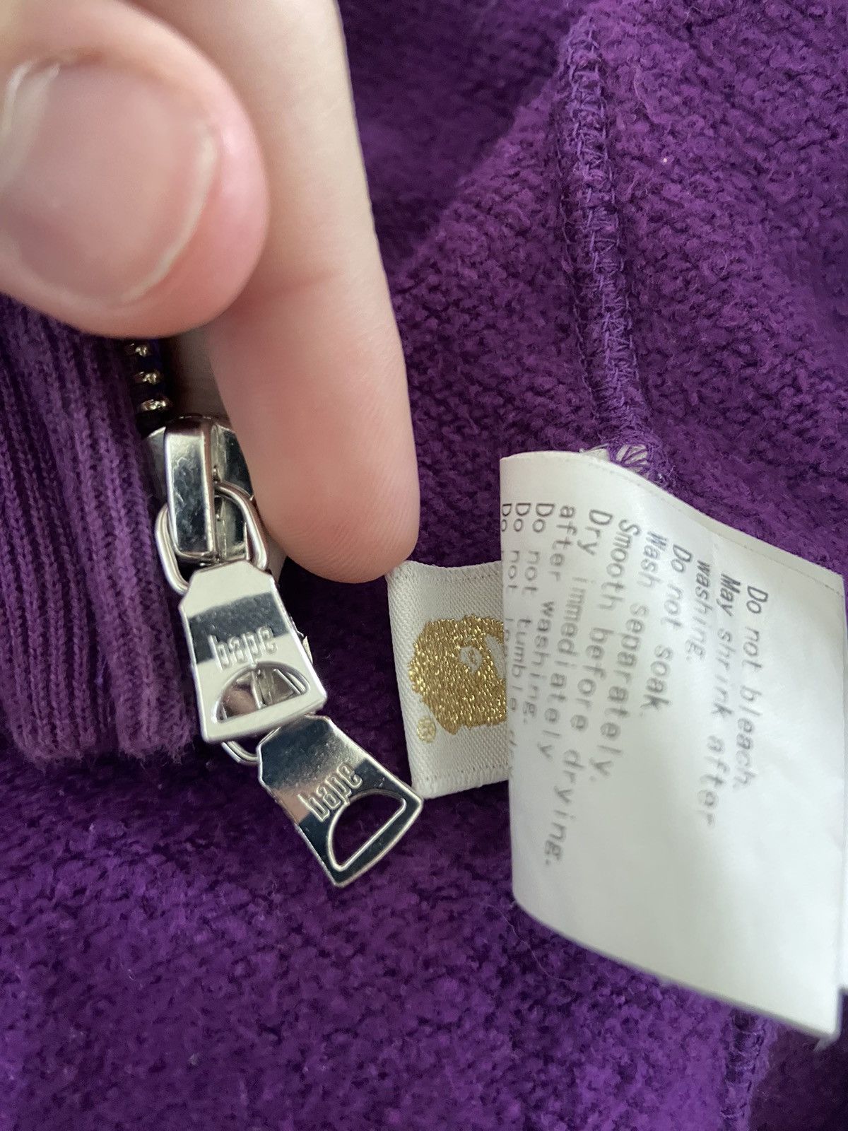 Bape Bape shark Purple camo hoodie Size US M / EU 48-50 / 2 - 8 Thumbnail