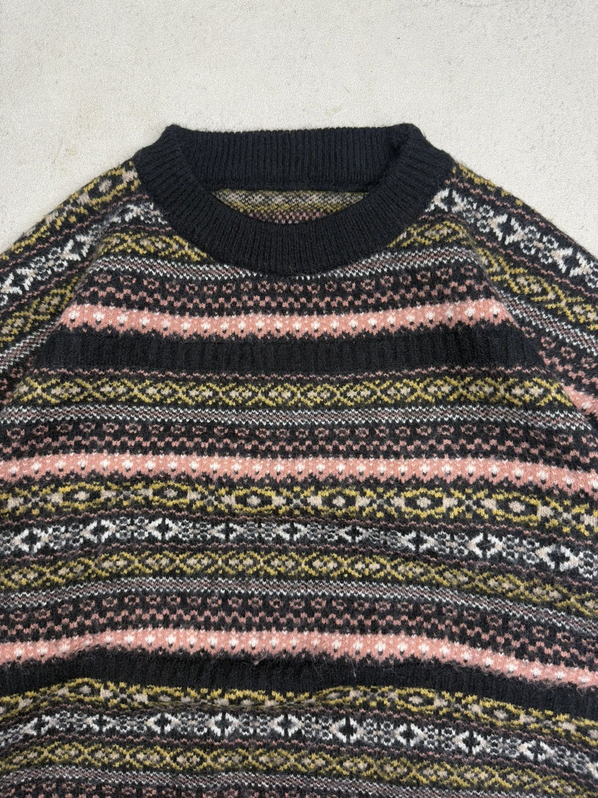 Vintage Vintage Classic Nordic Oversized Knit Sweater Stripe Size US M / EU 48-50 / 2 - 5 Thumbnail