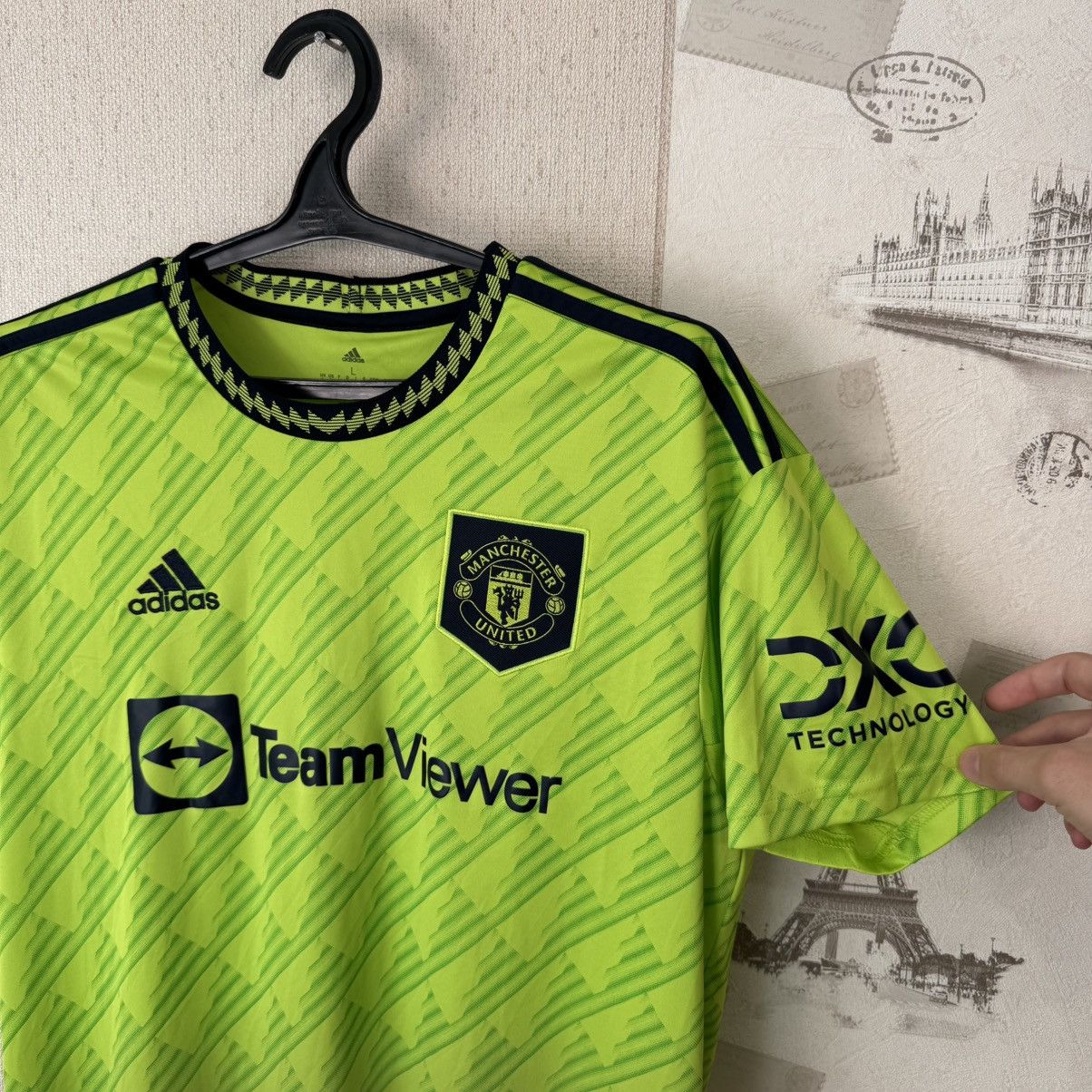 Adidas Adidas 2022-2023 Manchester United Third L- #21 Antony. Size US L / EU 52-54 / 3 - 9 Thumbnail