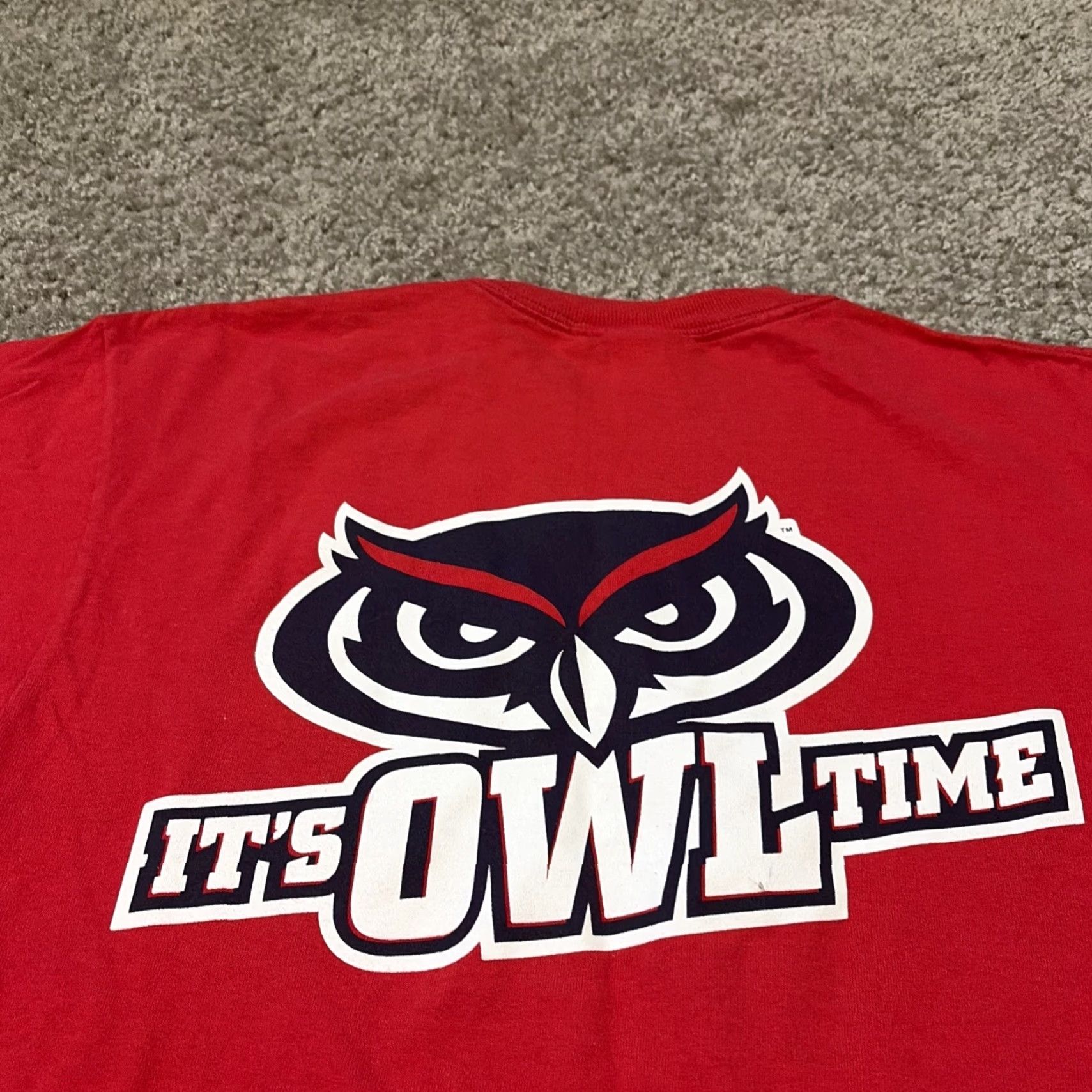 Champion VINTAGE Florida Atlantic University Owls Champion Y2K Red T-Shirt Large Mens Size US L / EU 52-54 / 3 - 3 Thumbnail