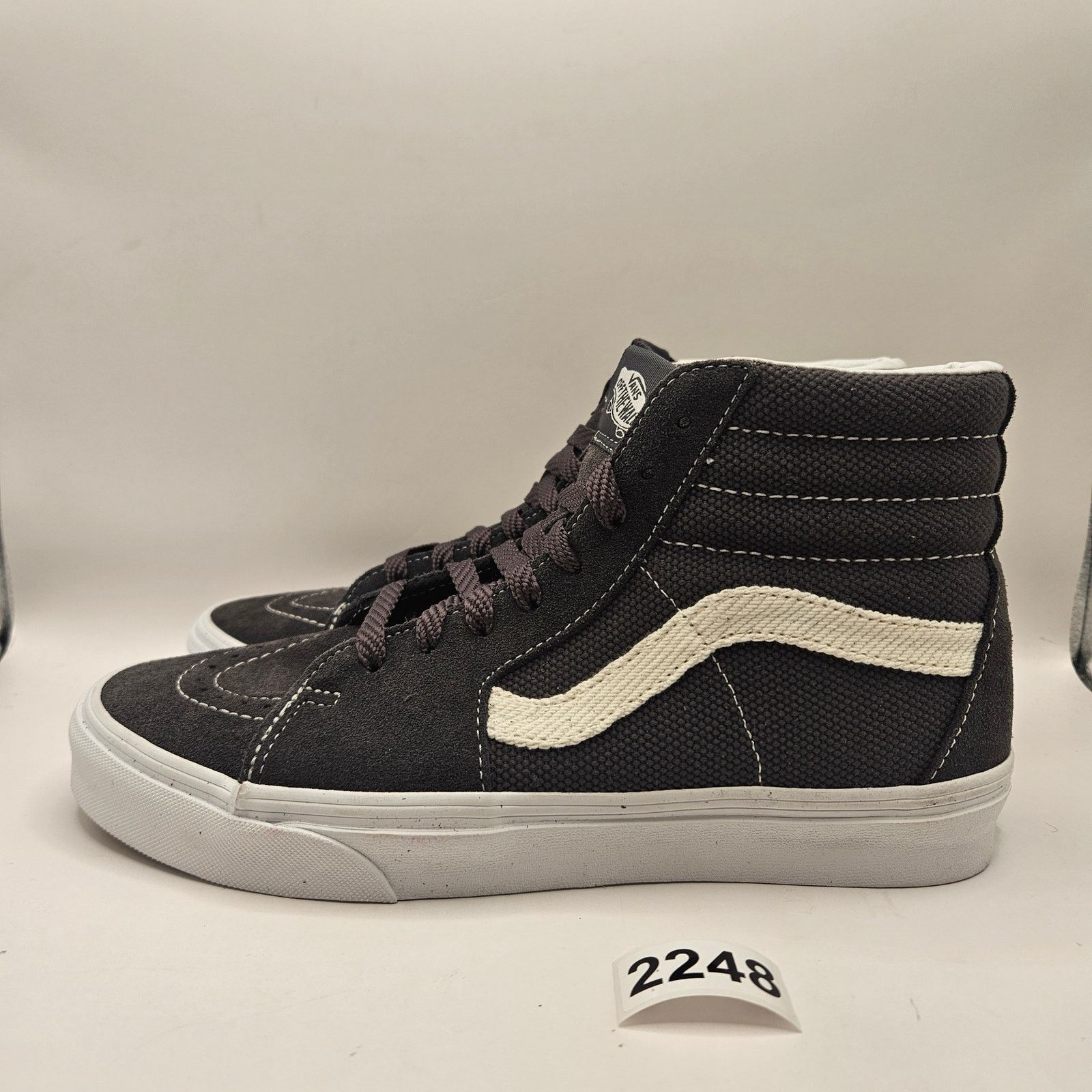Vans VANS MEN'S 8 GRAY TEXTURED ASPHALT SK8 HI NWOB HIGH TOP SNKR Size US 8 / EU 41 - 2 Thumbnail